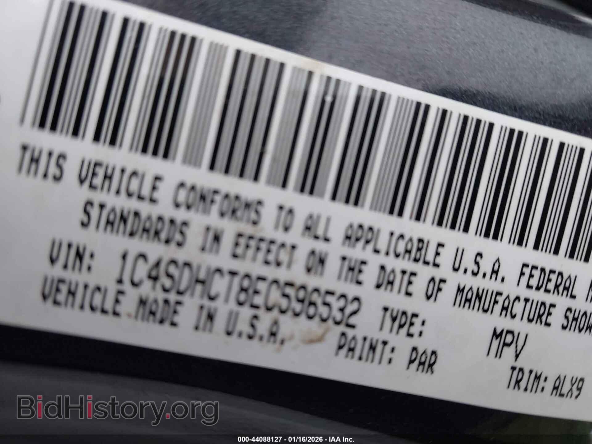 2014 DODGE DURANGO - VIN: 1C4SDHCT8EC596532 - Фото 9