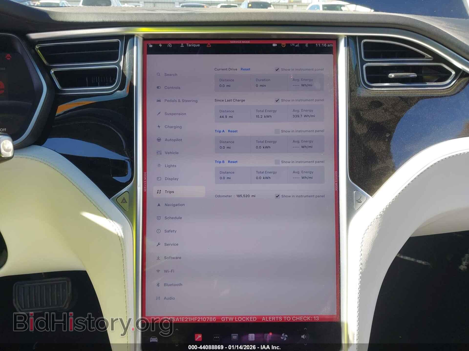 2017 TESLA MODEL S - VIN: 5YJSA1E21HF210786 - Фото 7