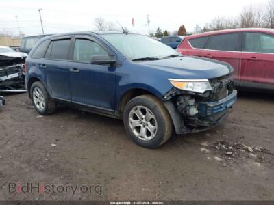 2012 Ford EDGE SE, темно-синий — VIN 2FMDK4GC4CBA93638, IAAI