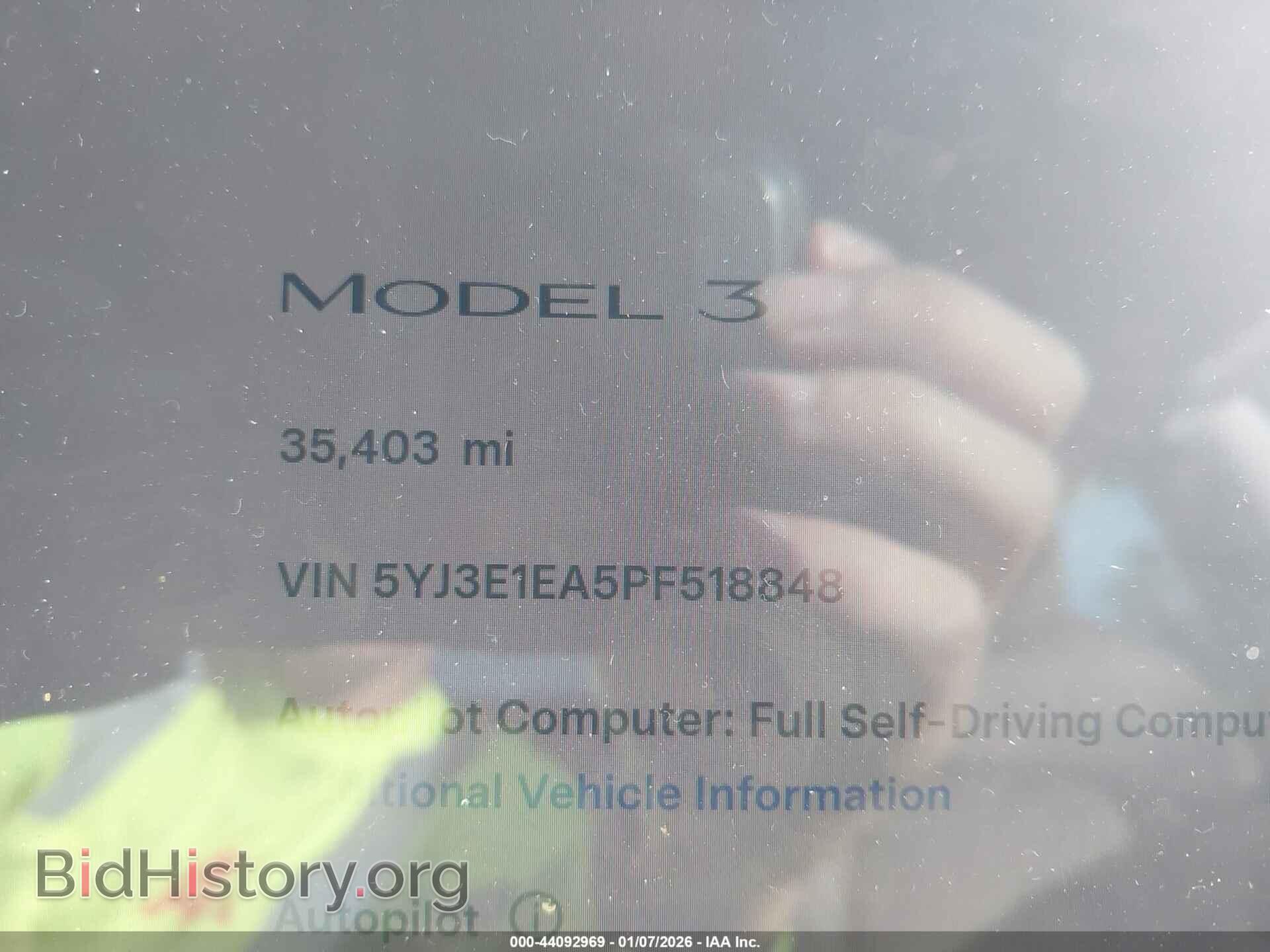 2023 TESLA MODEL 3 - VIN: 5YJ3E1EA5PF518848 - Фото 7