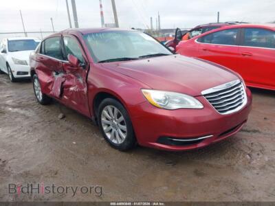 2012 Chrysler 200 Touring, red — VIN 1C3CCBBB4CN271153, IAAI
