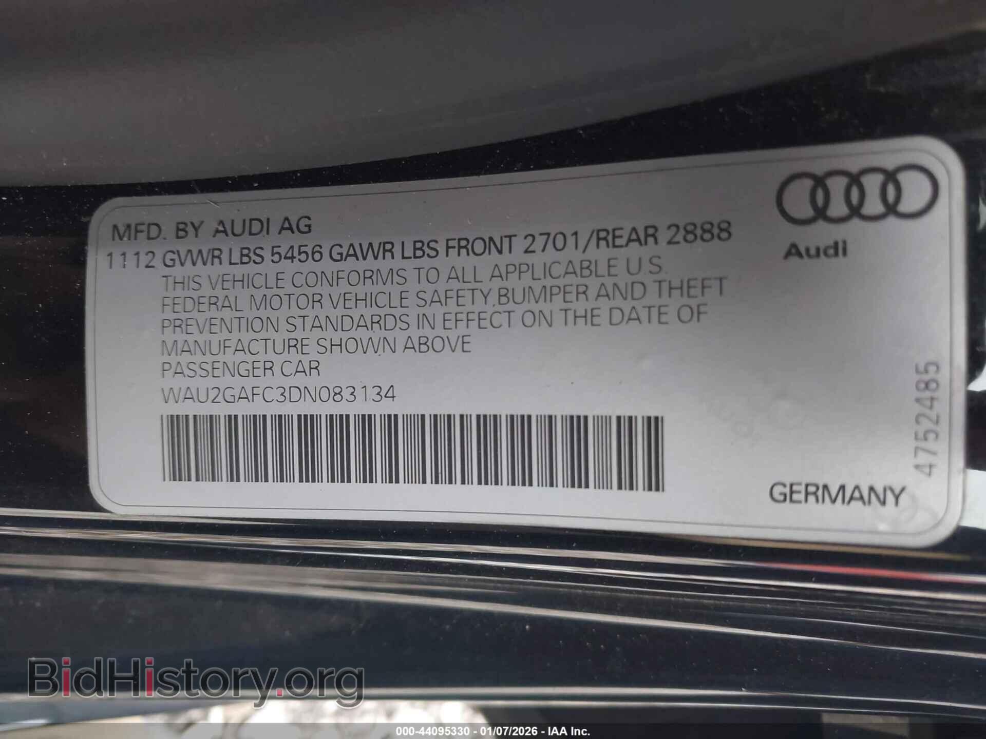 2013 AUDI A7 - VIN: WAU2GAFC3DN083134 - Photo 9