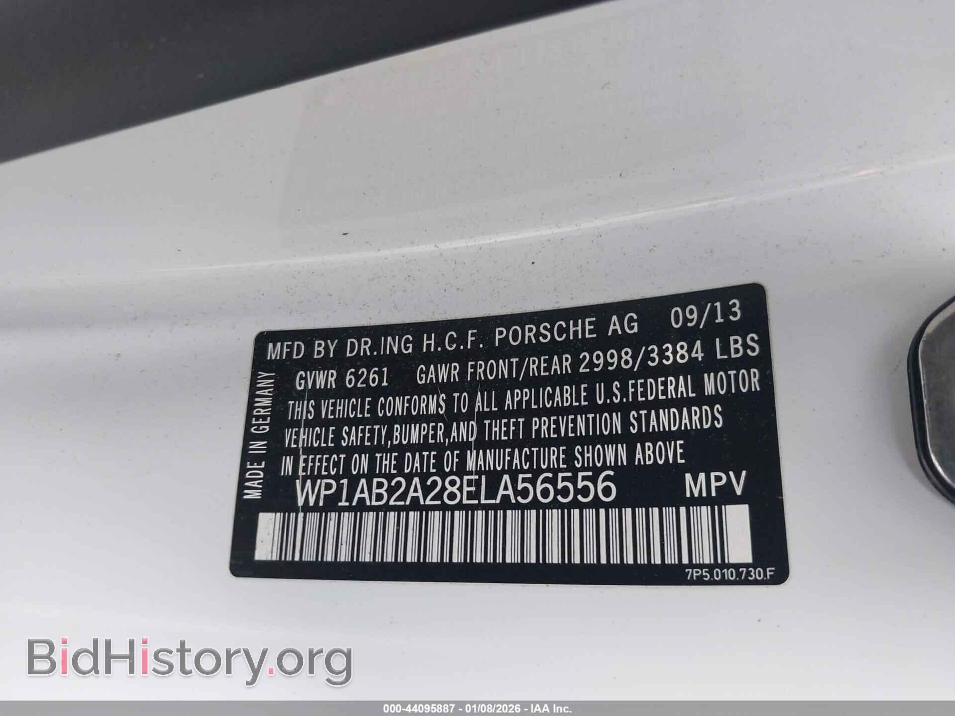 2014 PORSCHE CAYENNE - VIN: WP1AB2A28ELA56556 - Фото 9