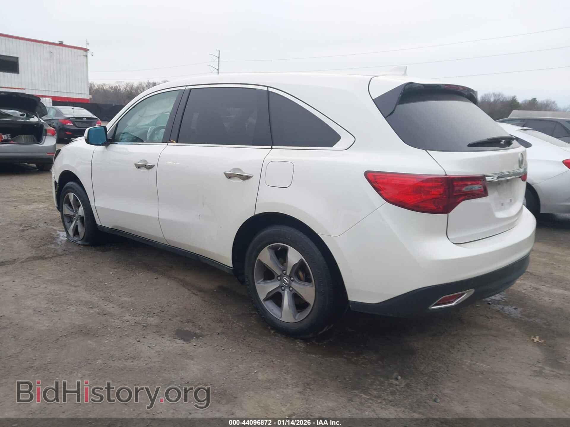 2014 ACURA MDX - VIN: 5FRYD4H20EB007896 - Фото 3