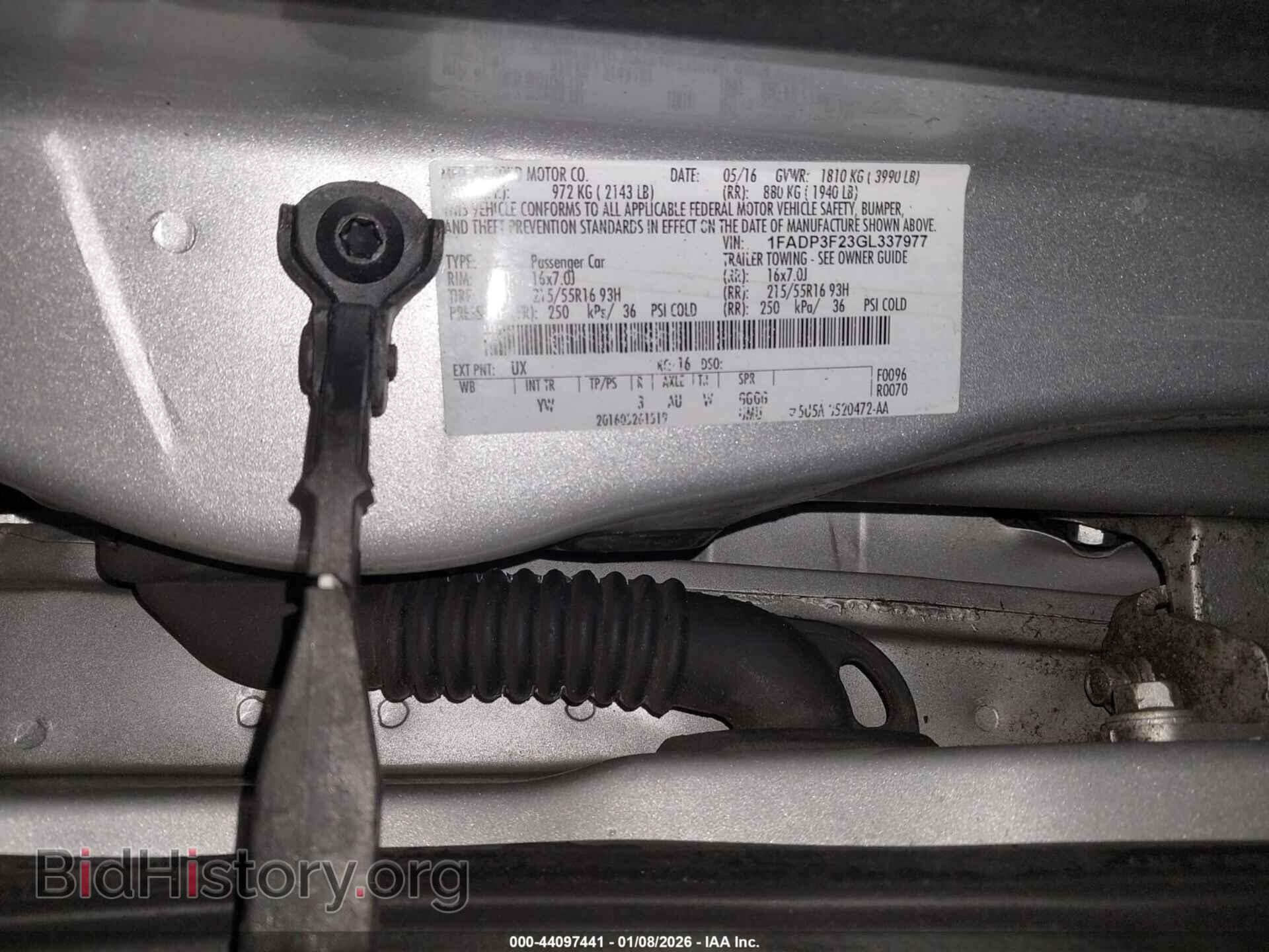 2016 FORD FOCUS - VIN: 1FADP3F23GL337977 - Фото 9
