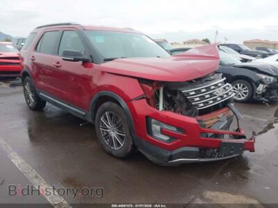 2017 Ford EXPLORER XLT, red — VIN 1FM5K7D87HGA99892, IAAI