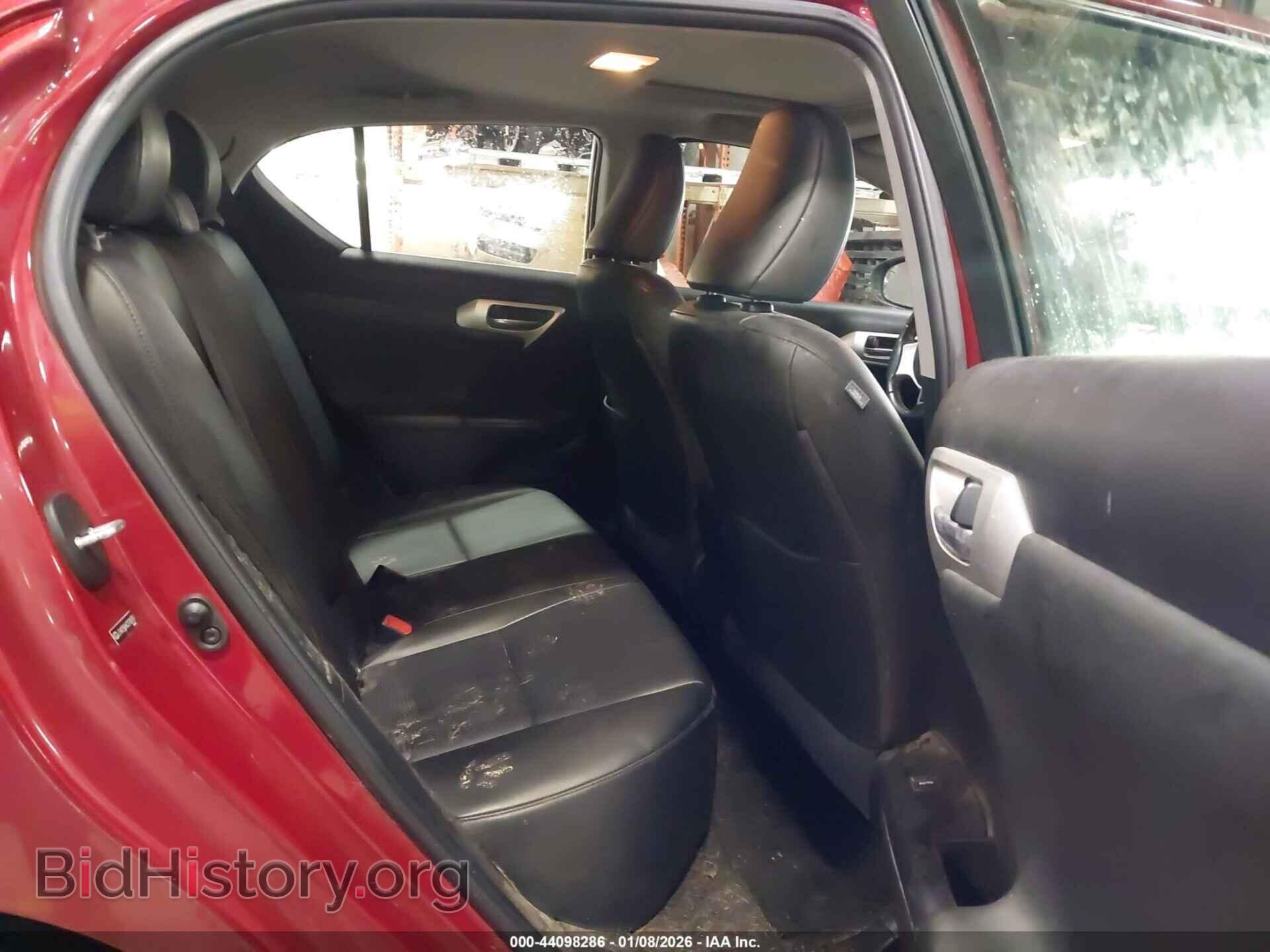 2012 LEXUS CT 200H - VIN: JTHKD5BH6C2108787 - Фото 8