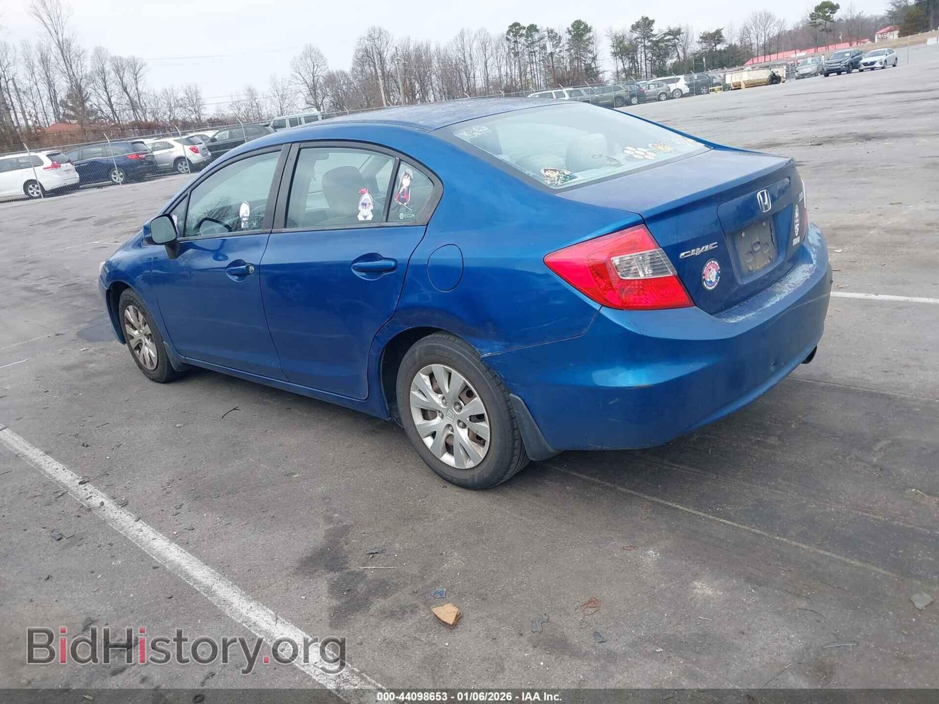 2012 HONDA CIVIC - VIN: 19XFB2F50CE071147 - Фото 3