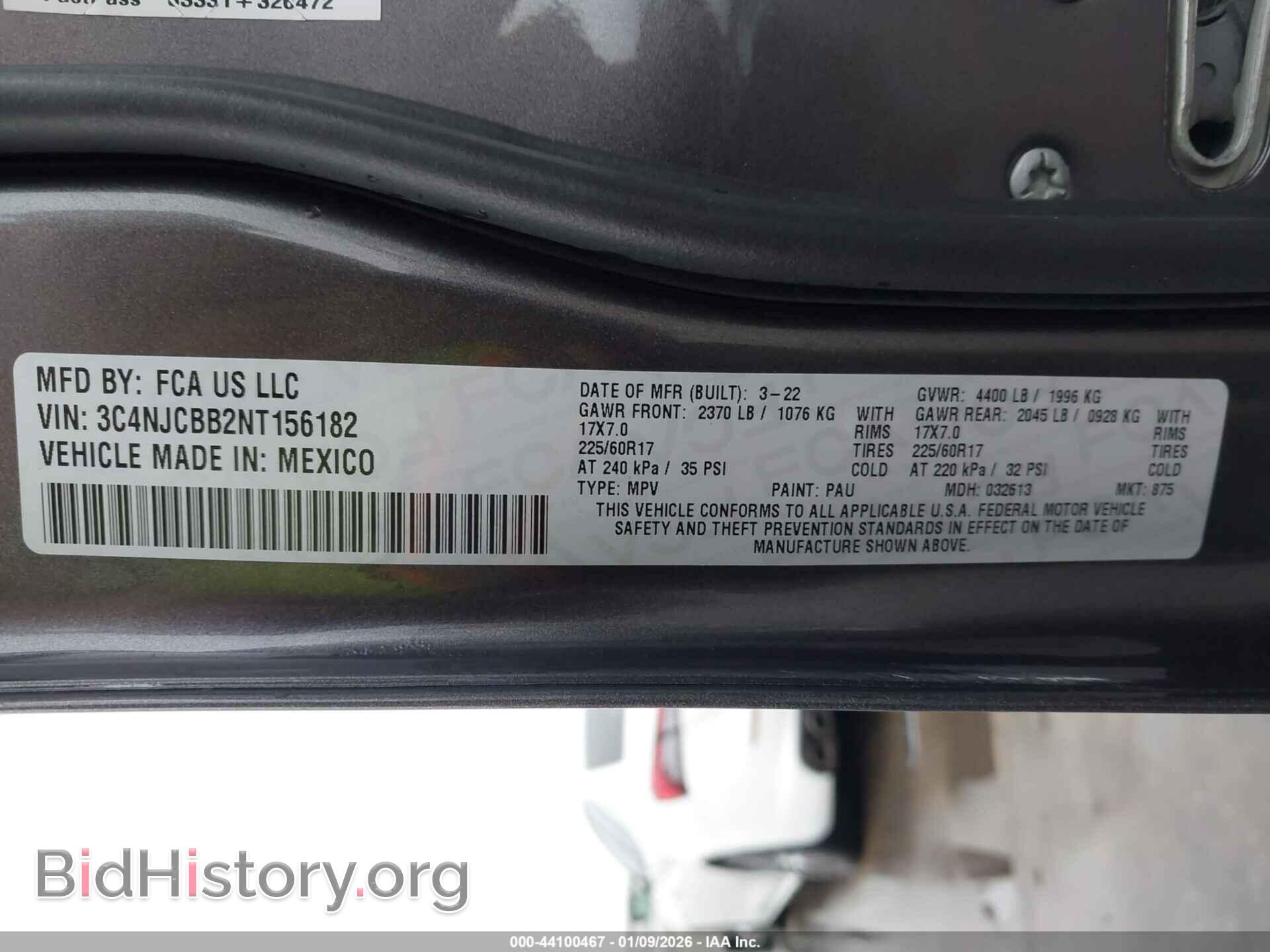2022 JEEP COMPASS - VIN: 3C4NJCBB2NT156182 - Фото 9