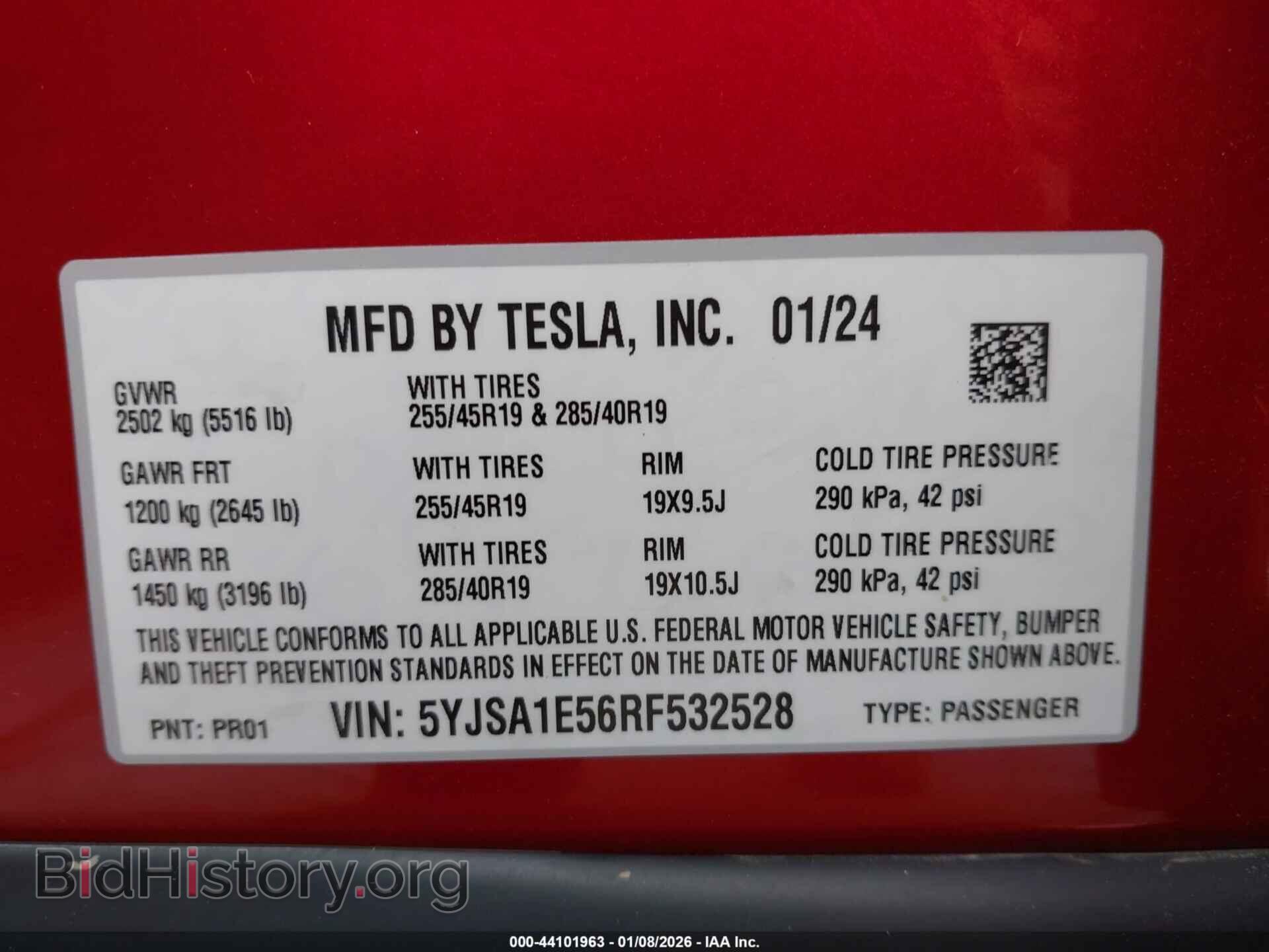2024 TESLA MODEL S - VIN: 5YJSA1E56RF532528 - Photo 9