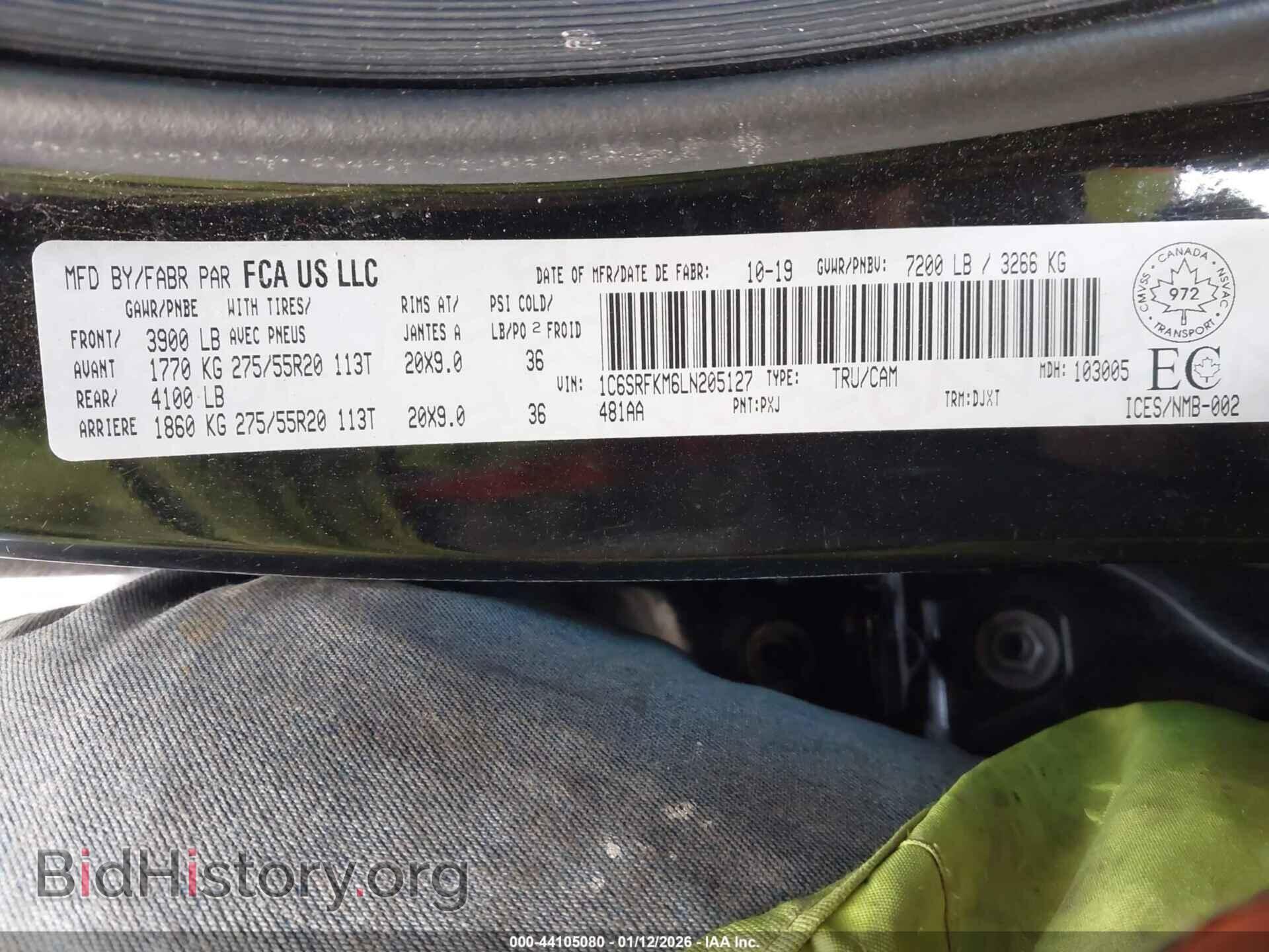 2020 RAM 1500 - VIN: 1C6SRFKM6LN205127 - Photo 9