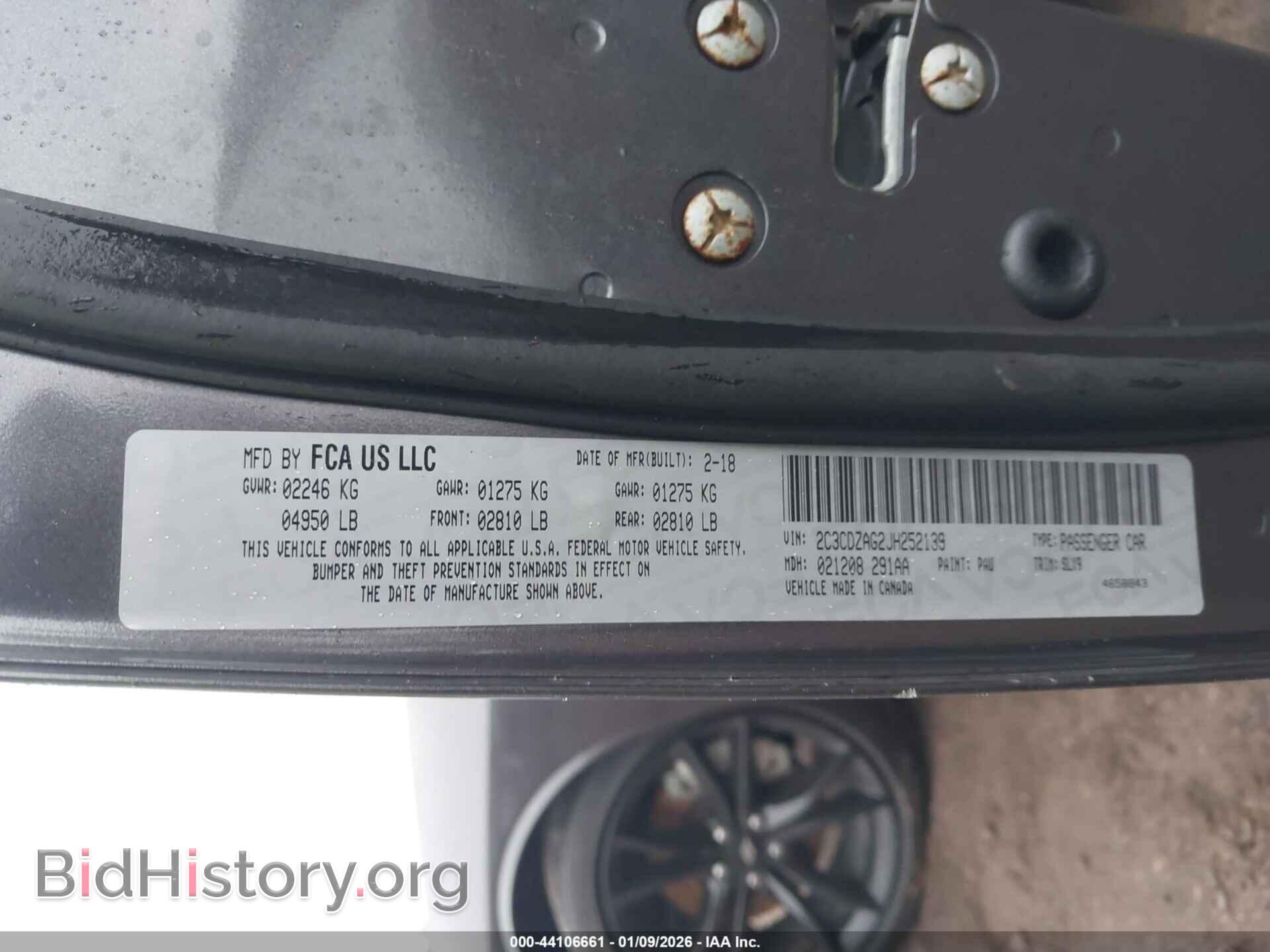 2018 DODGE CHALLENGER - VIN: 2C3CDZAG2JH252139 - Photo 9