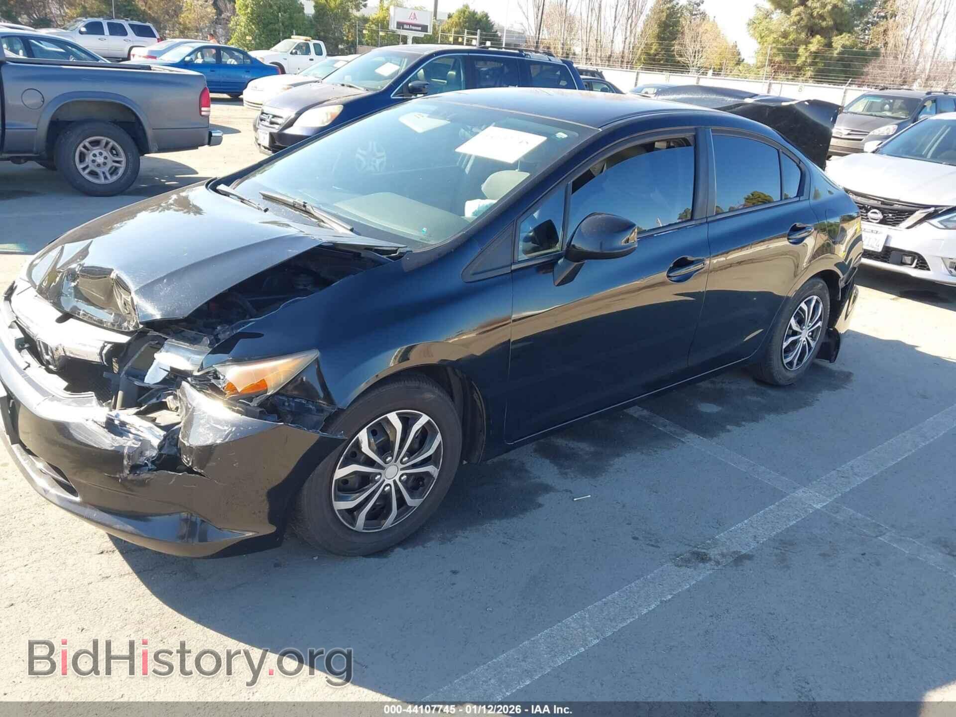 2012 HONDA CIVIC - VIN: 2HGFB2F50CH552909 - Фото 2