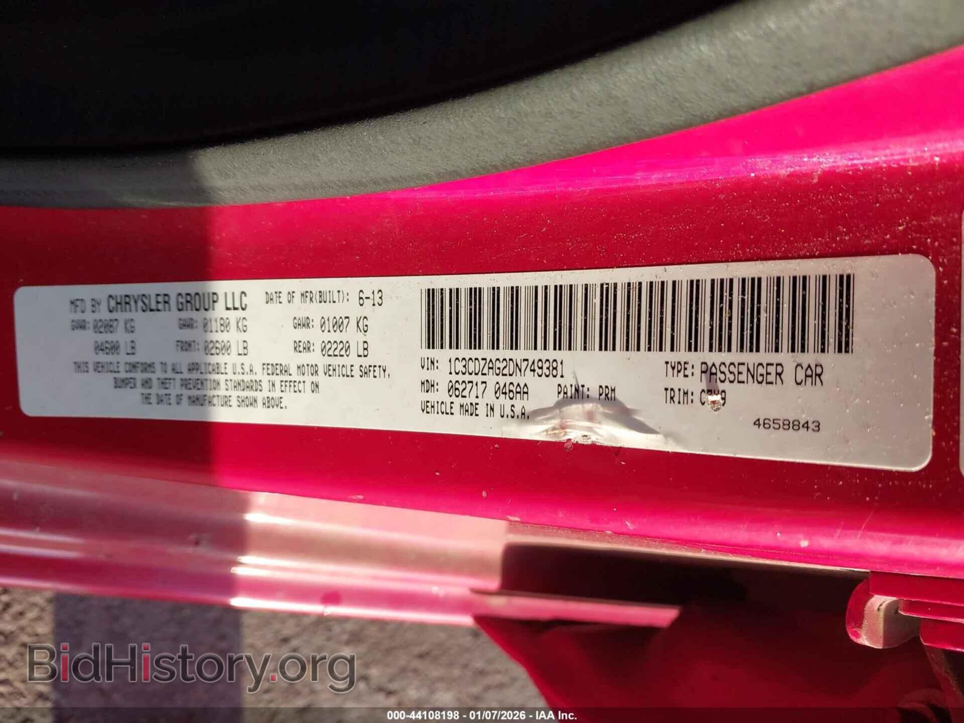 2013 DODGE AVENGER - VIN: 1C3CDZAG2DN749381 - Photo 9