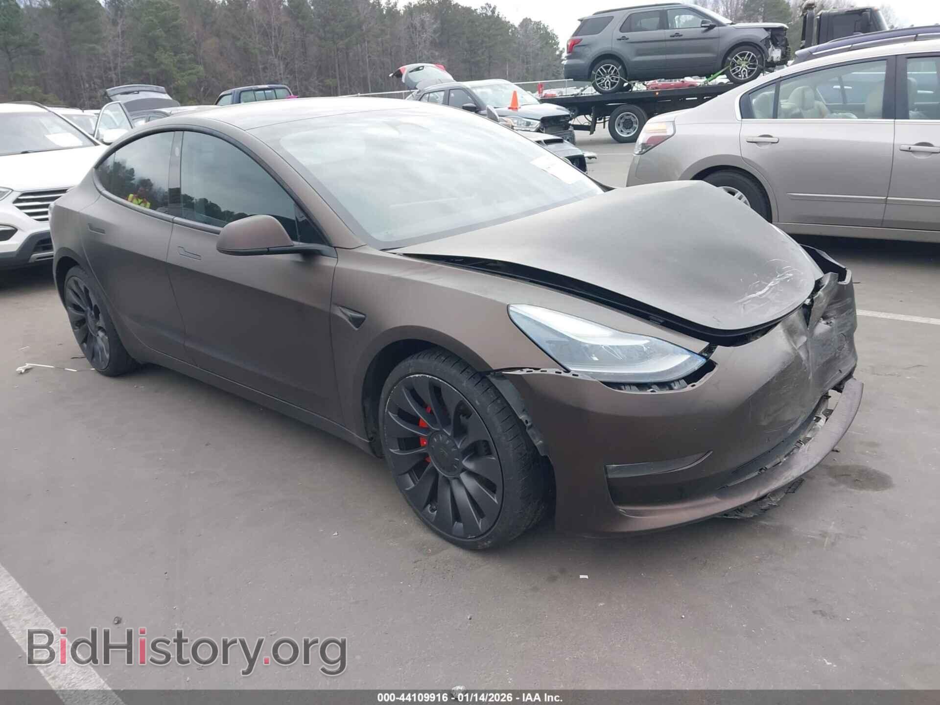 Photo 5YJ3E1EC1MF036990 - TESLA MODEL 3 2021