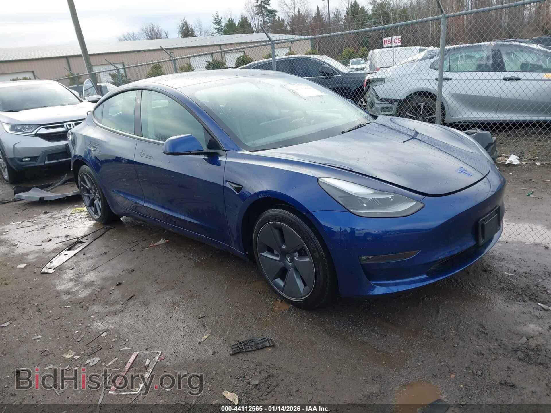 Photo 5YJ3E1EB7NF115301 - TESLA MODEL 3 2022
