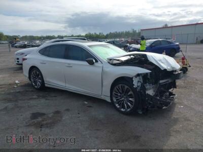2020 Lexus LS 500, white — VIN JTHD51FF3L5011097, IAAI