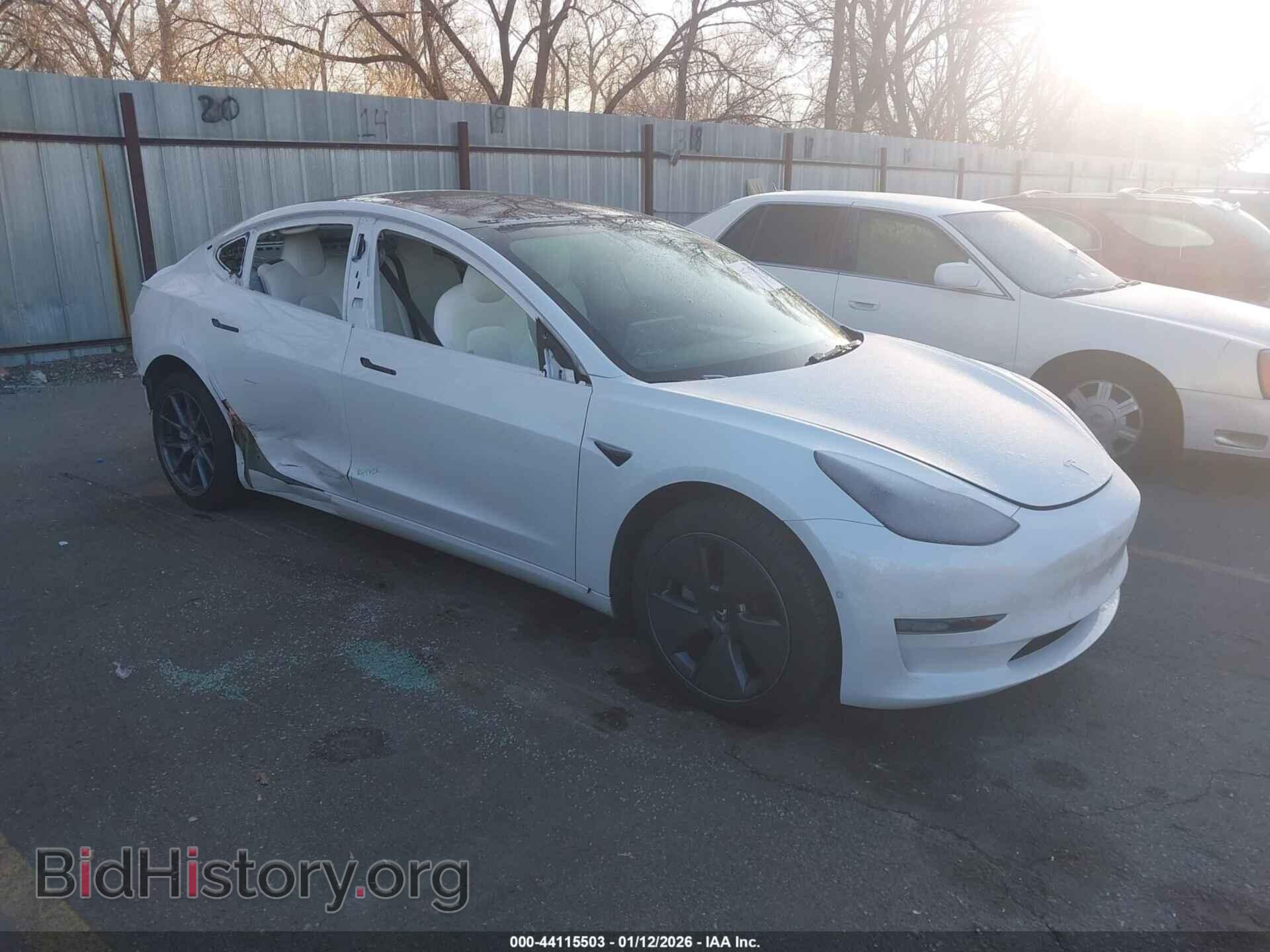 Photo 5YJ3E1EB2NF115643 - TESLA MODEL 3 2022