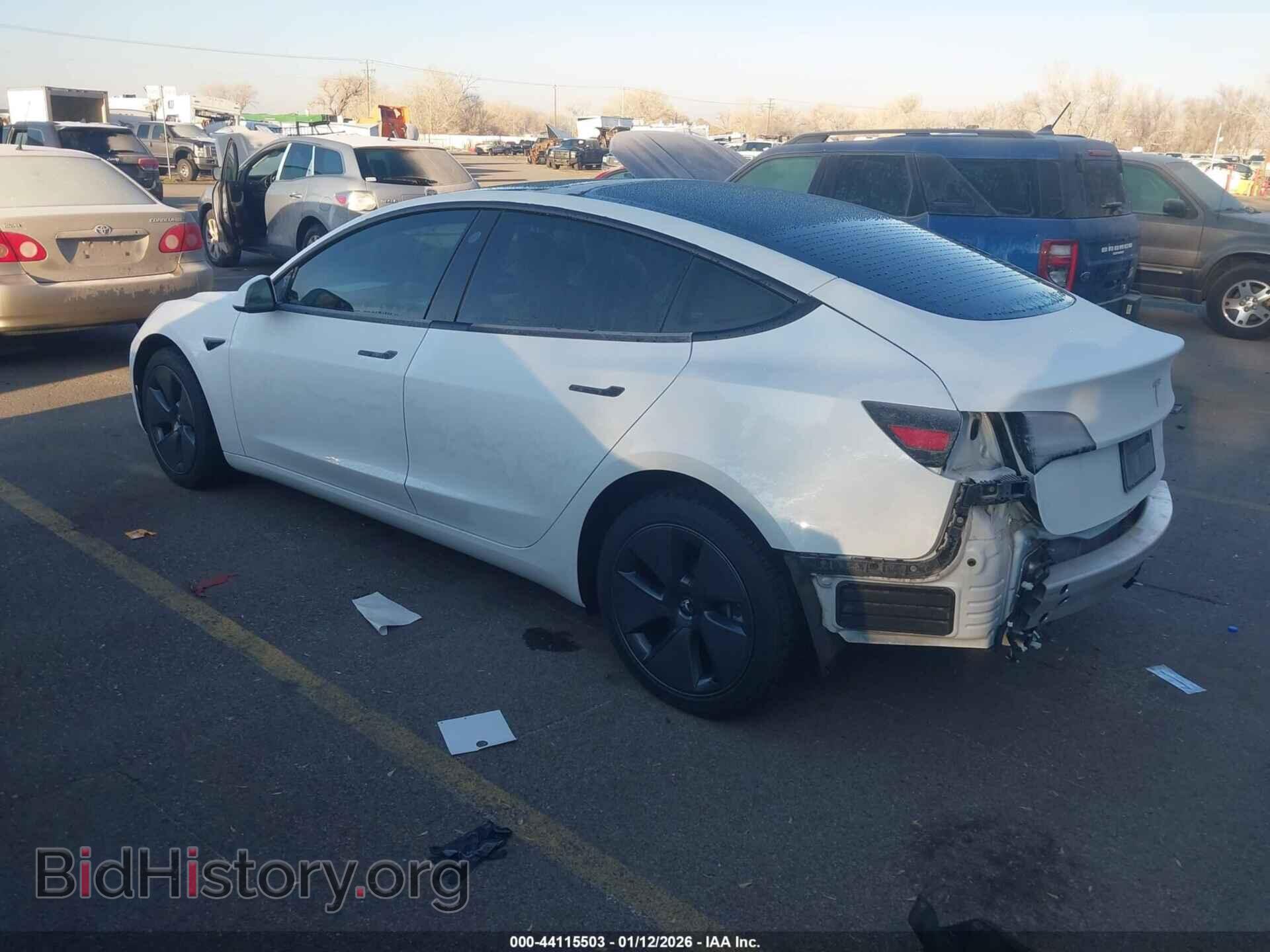 2022 TESLA MODEL 3 - VIN: 5YJ3E1EB2NF115643 - Фото 3
