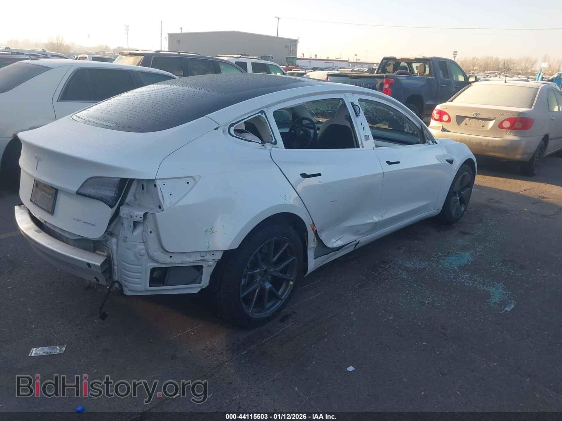 2022 TESLA MODEL 3 - VIN: 5YJ3E1EB2NF115643 - Фото 4