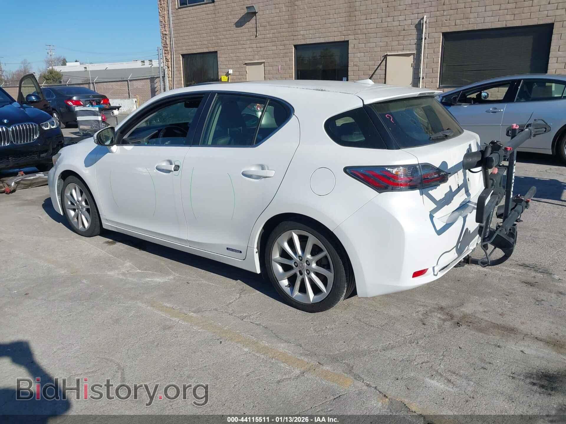 2012 LEXUS CT 200H - VIN: JTHKD5BH0C2072885 - Photo 3
