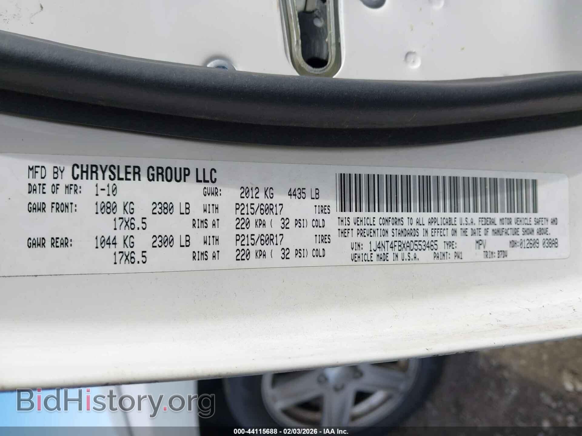 2010 JEEP COMPASS - VIN: 1J4NT4FBXAD553465 - Фото 9