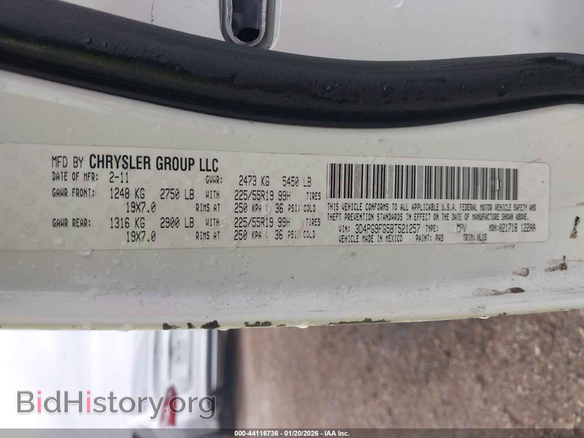 2011 DODGE JOURNEY - VIN: 3D4PG9FG5BT521257 - Фото 9