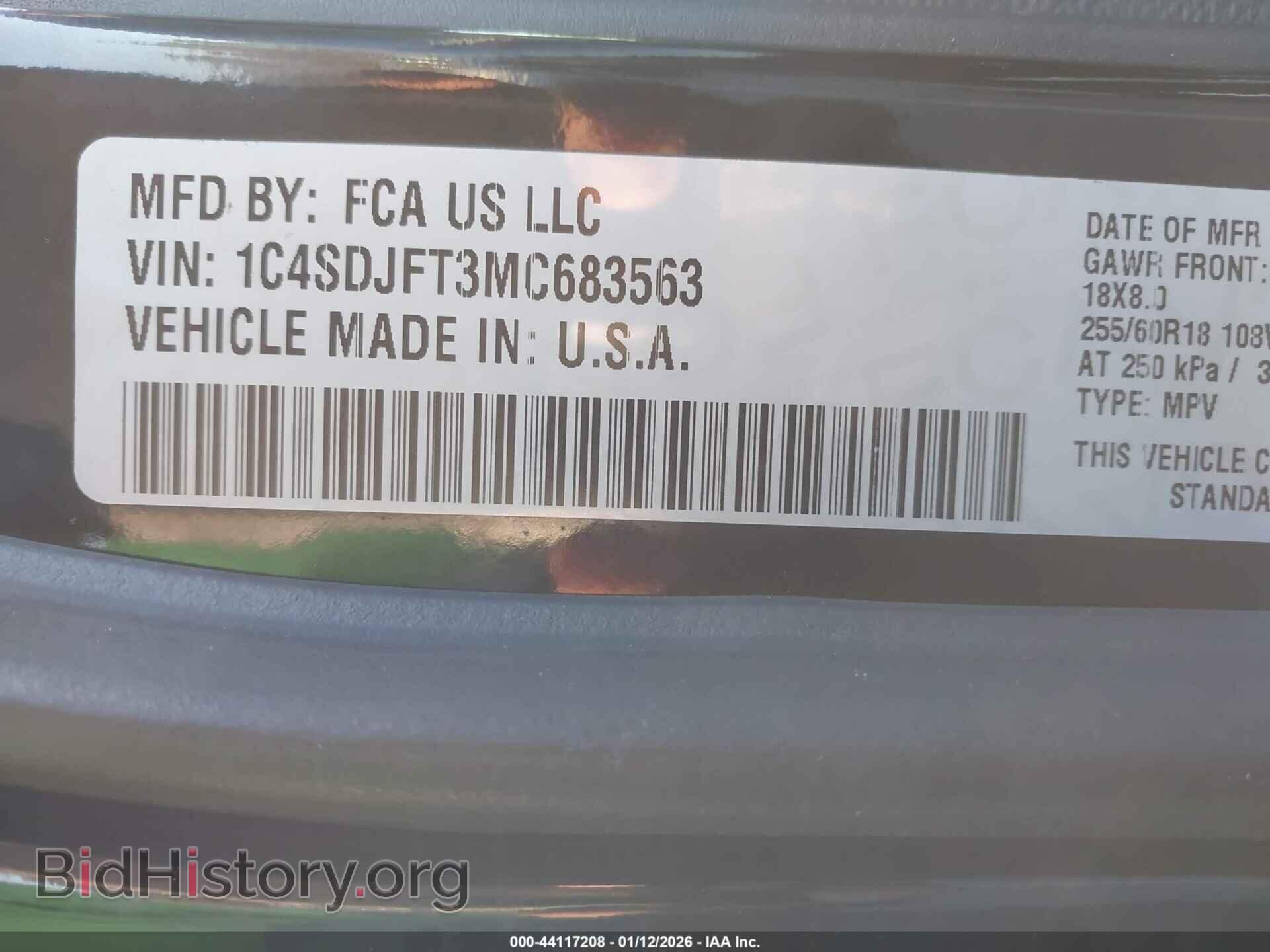 2021 DODGE DURANGO - VIN: 1C4SDJFT3MC683563 - Photo 9