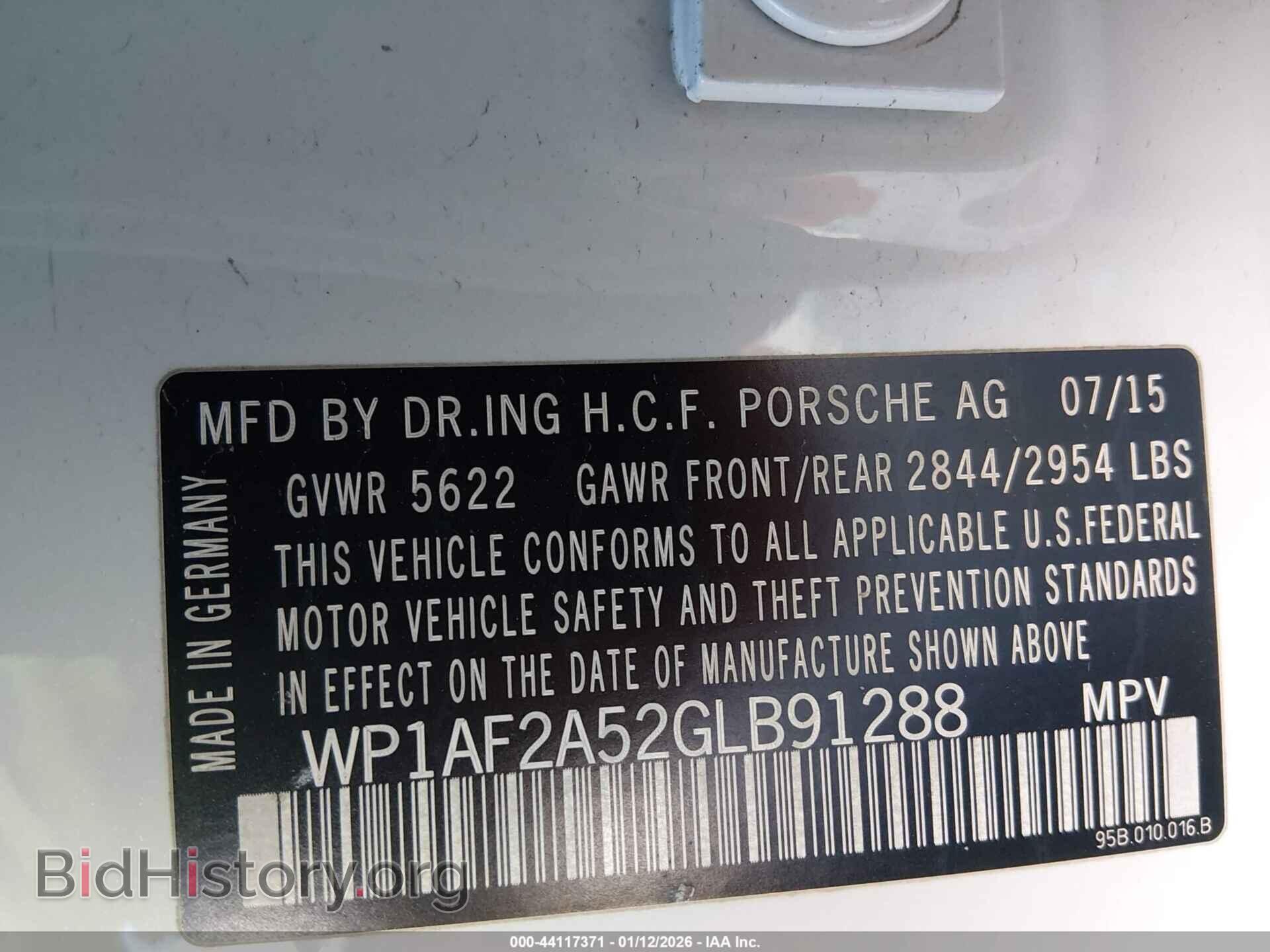 2016 PORSCHE MACAN - VIN: WP1AF2A52GLB91288 - Фото 9