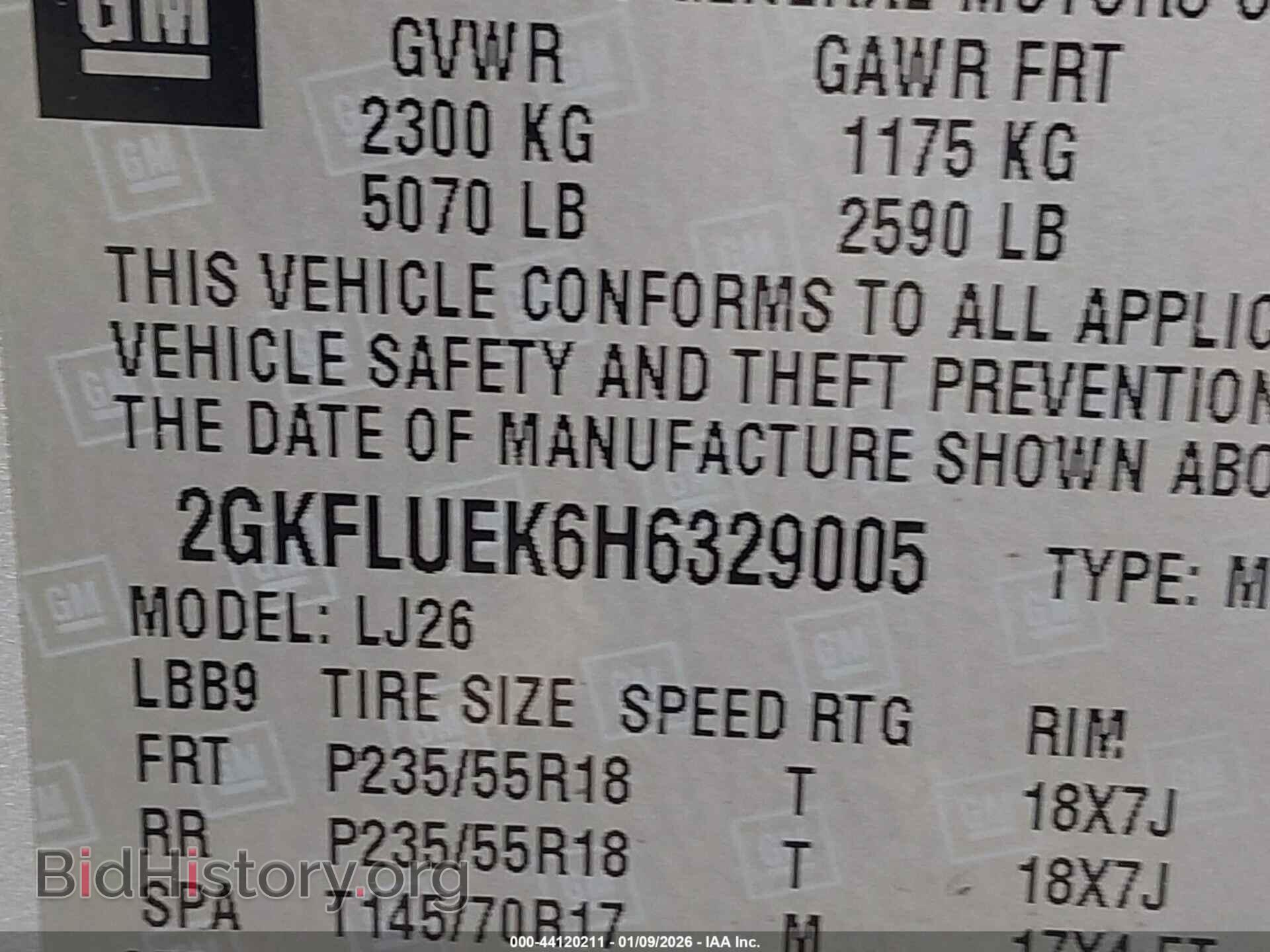 2017 GMC TERRAIN - VIN: 2GKFLUEK6H6329005 - Photo 9