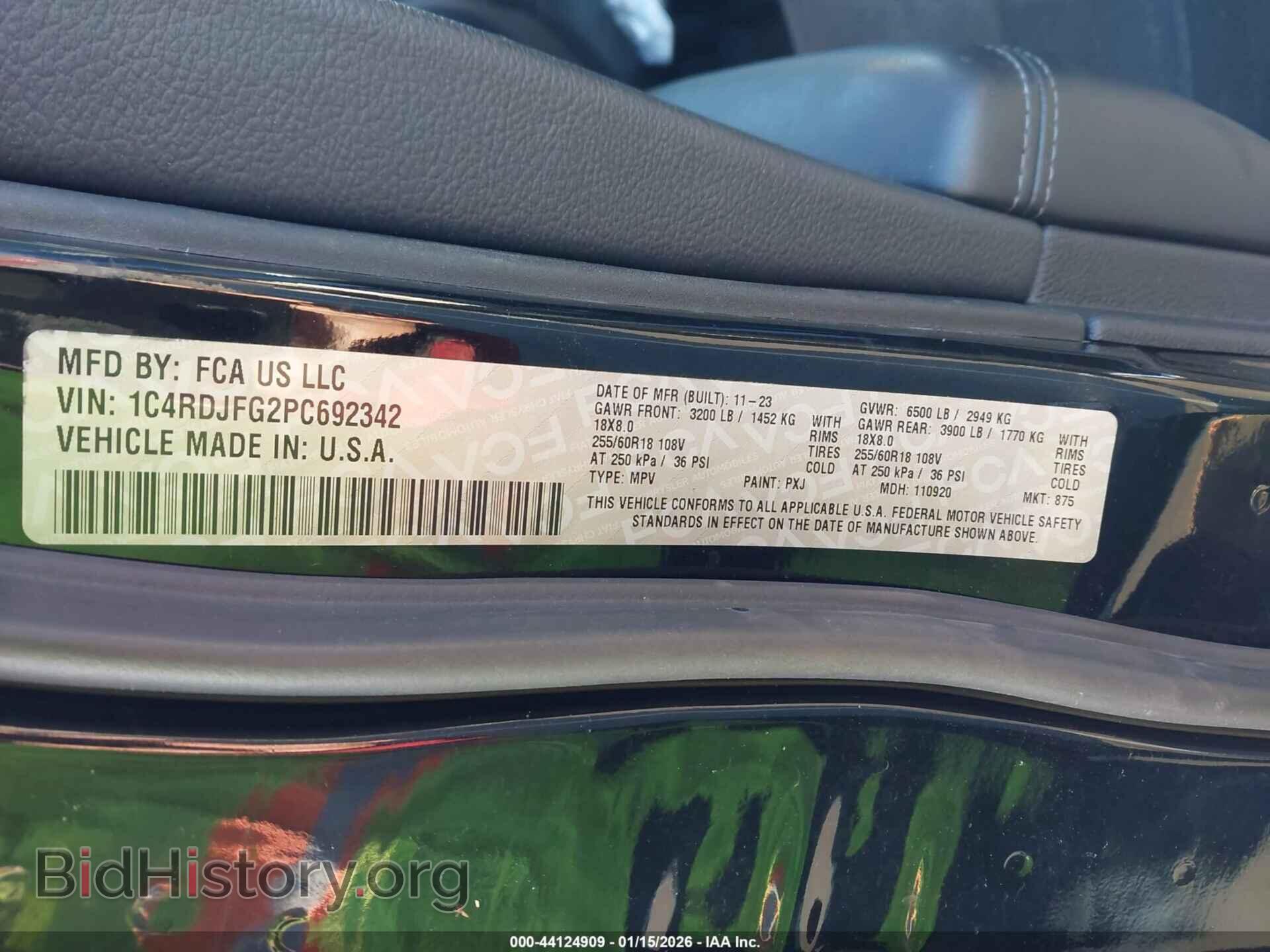 2023 DODGE DURANGO - VIN: 1C4RDJFG2PC692342 - Фото 9
