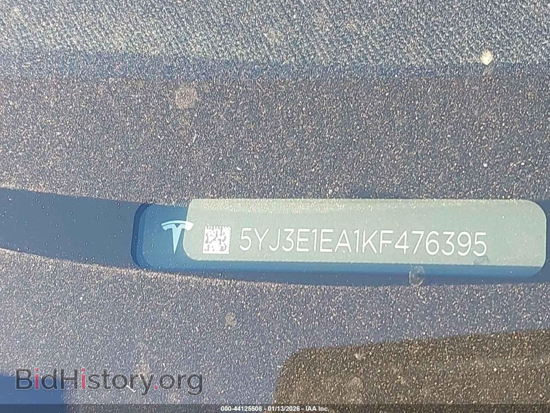 2019 TESLA MODEL 3 - VIN: 5YJ3E1EA1KF476395 - Фото 9