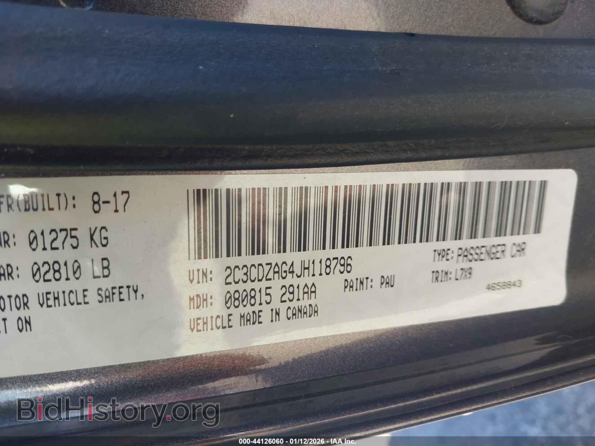 2018 DODGE CHALLENGER - VIN: 2C3CDZAG4JH118796 - Photo 9