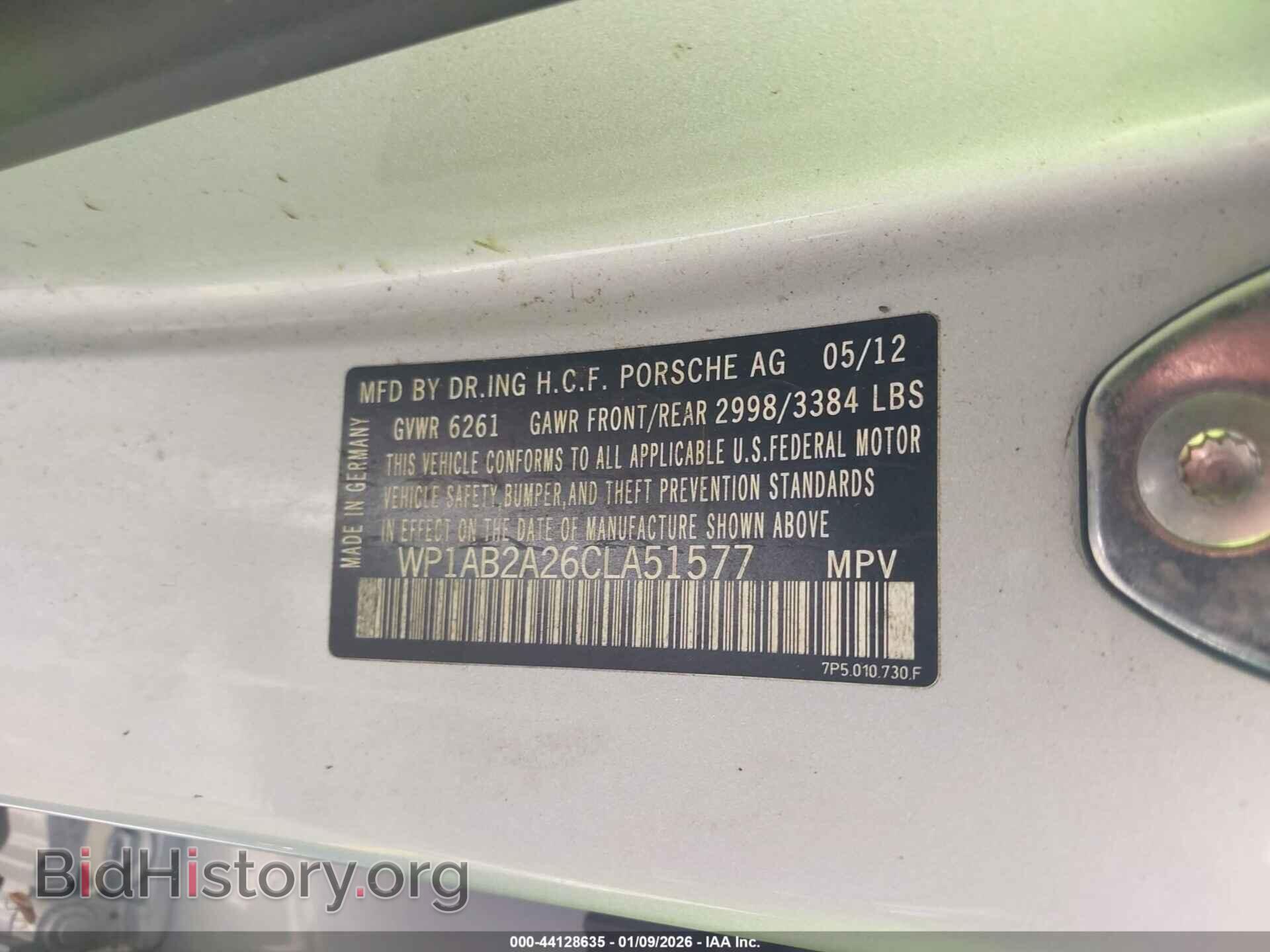 2012 PORSCHE CAYENNE - VIN: WP1AB2A26CLA51577 - Photo 9