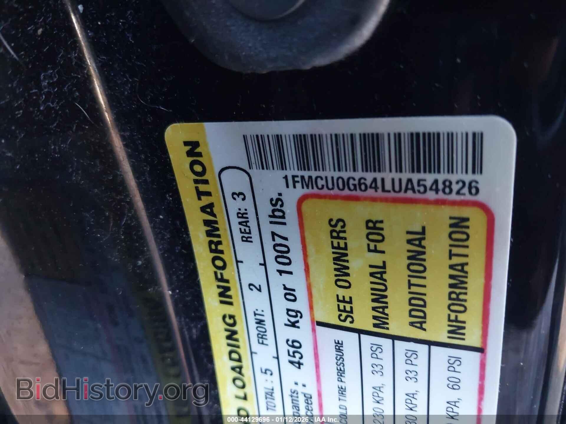 2020 FORD ESCAPE - VIN: 1FMCU0G64LUA54826 - Photo 9