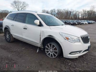 2014 Buick ENCLAVE Leather, белый — VIN 5GAKVBKD5EJ320679, IAAI