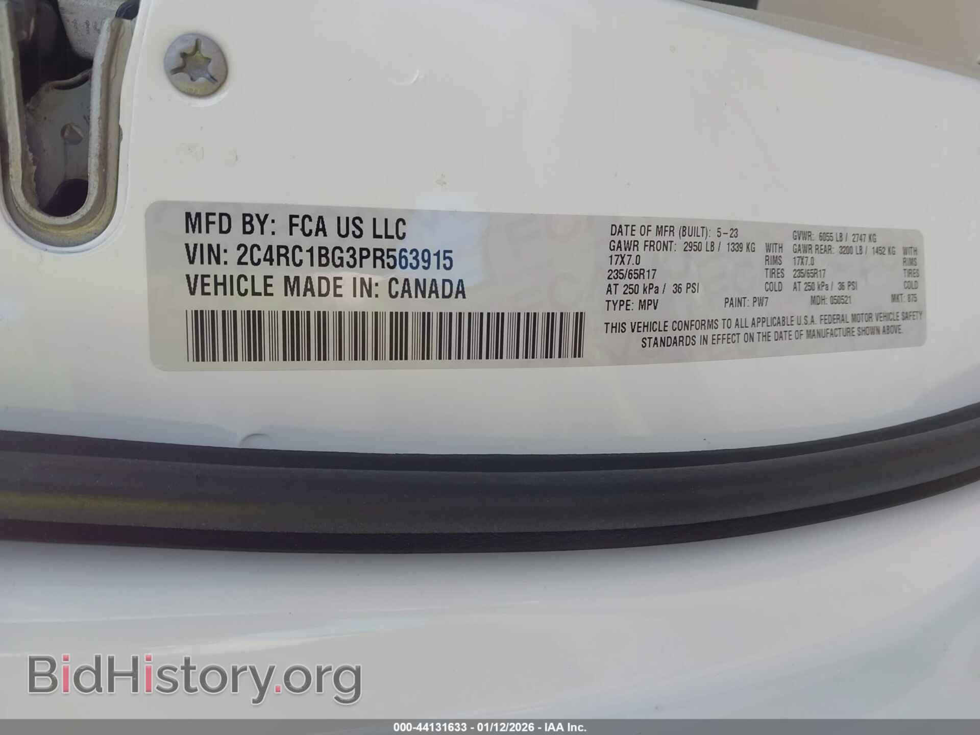 2023 CHRYSLER PACIFICA - VIN: 2C4RC1BG3PR563915 - Photo 9