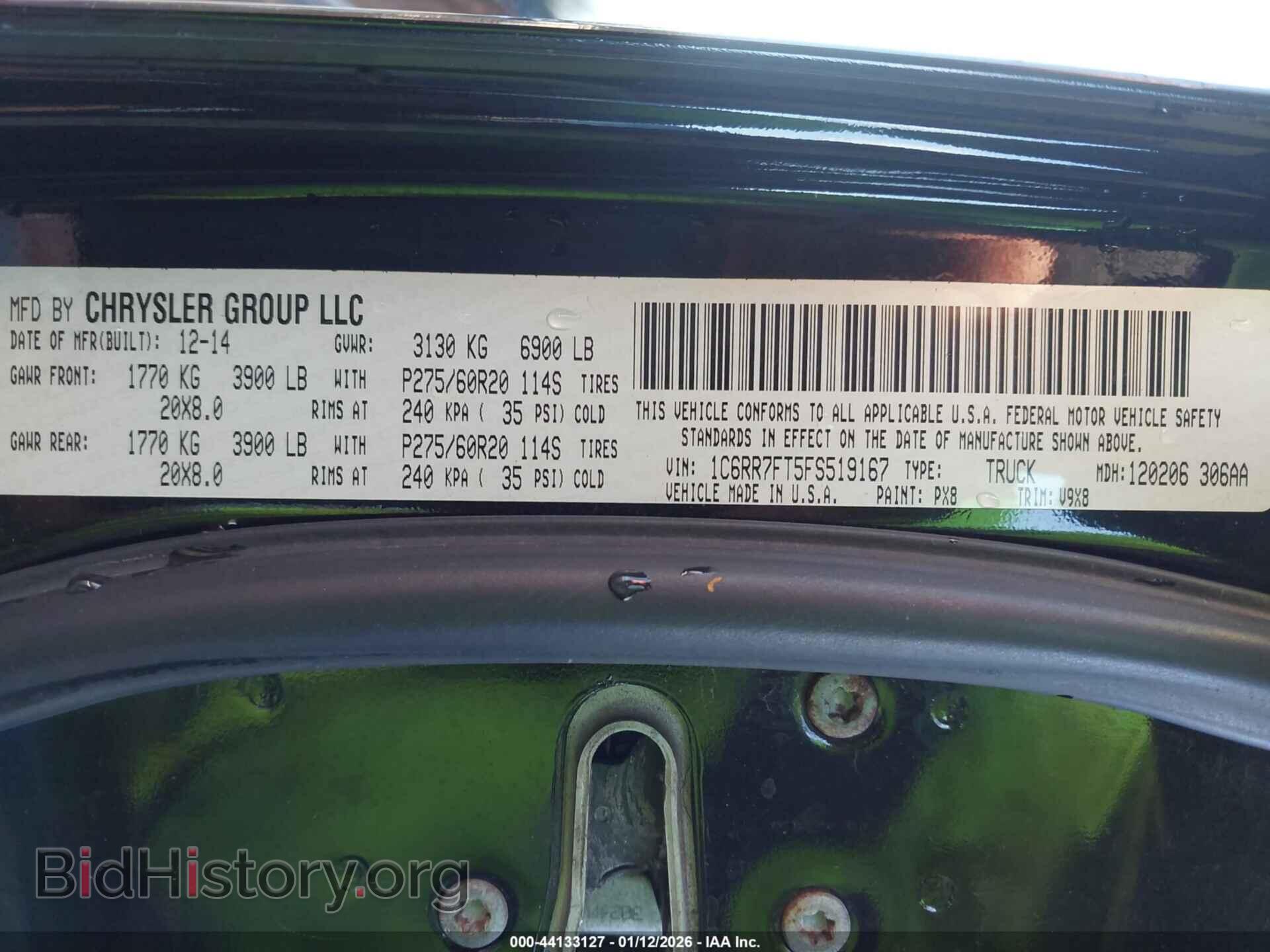 2015 RAM 1500 - VIN: 1C6RR7FT5FS519167 - Photo 9