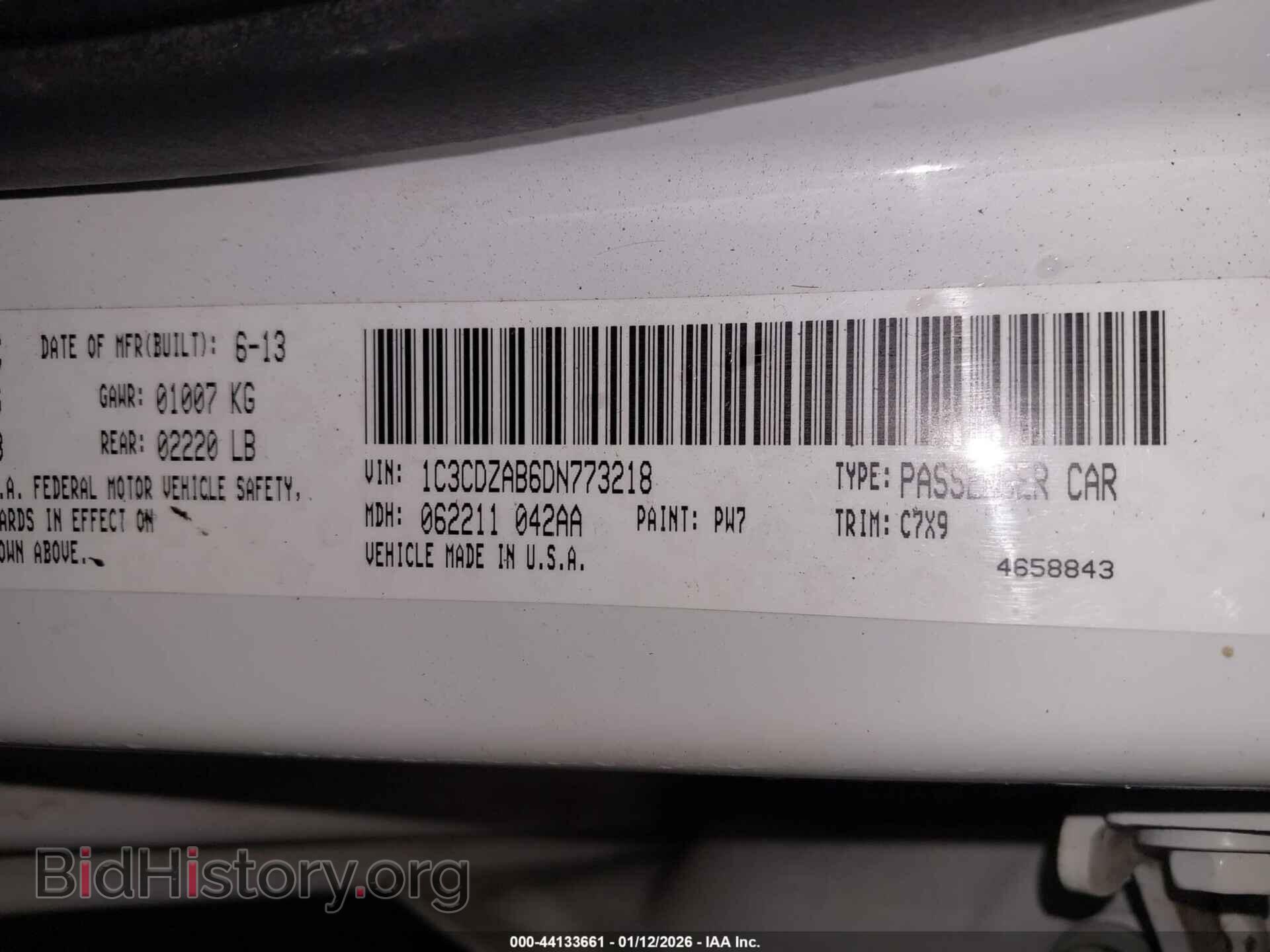 2013 DODGE AVENGER - VIN: 1C3CDZAB6DN773218 - Фото 9