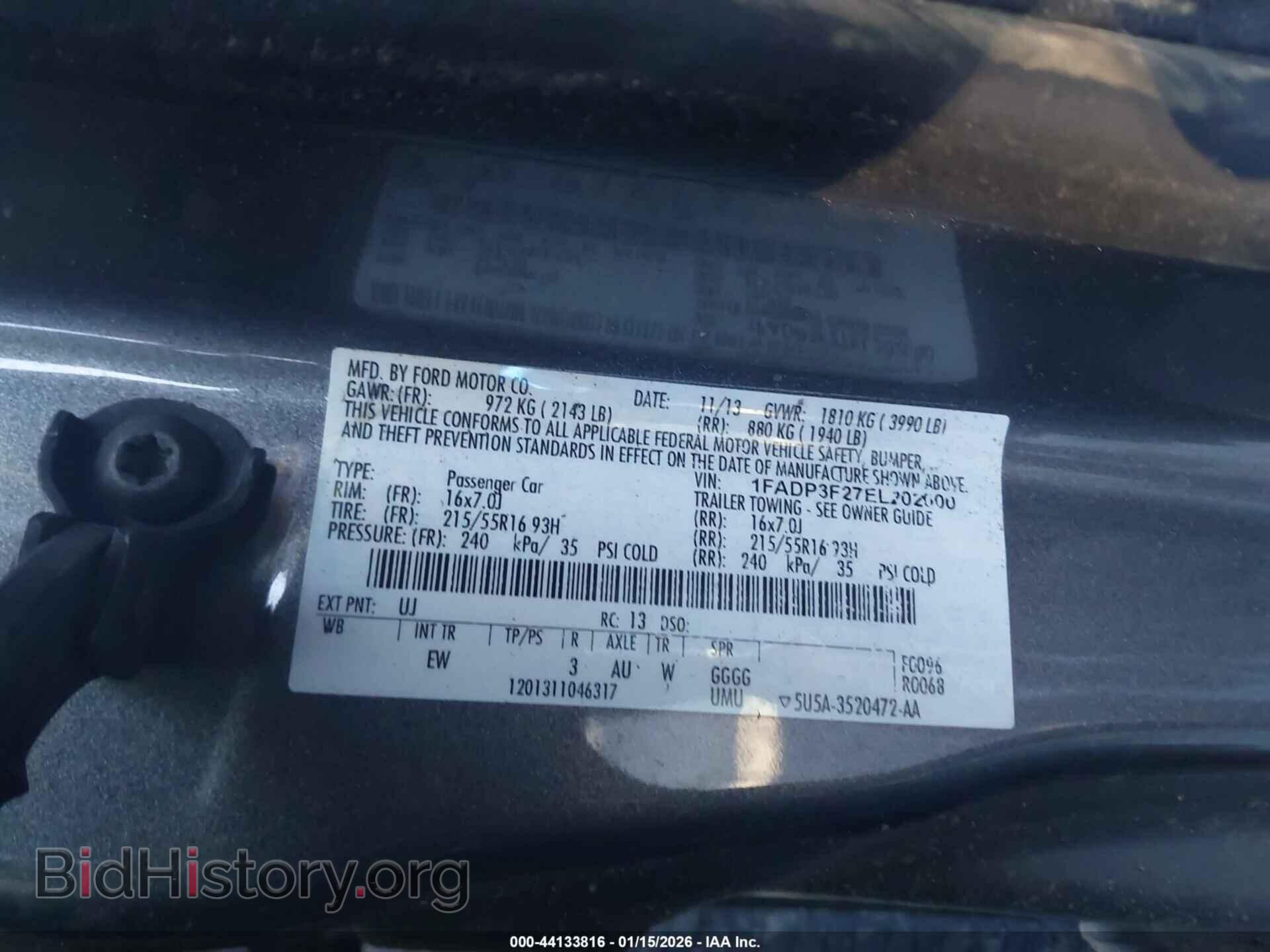 2014 FORD FOCUS - VIN: 1FADP3F27EL202000 - Photo 9