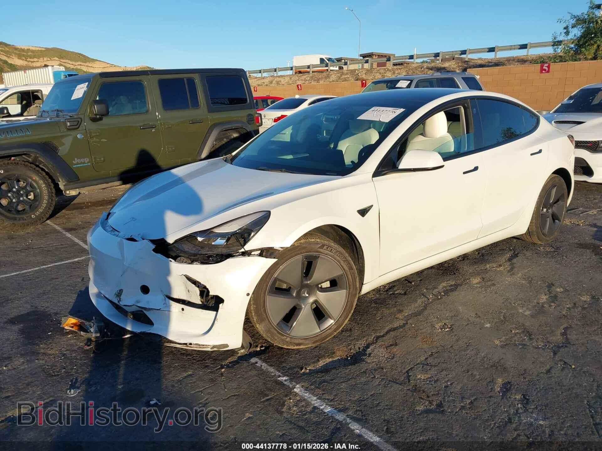 2022 TESLA MODEL 3 - VIN: 5YJ3E1EB6NF267375 - Фото 2