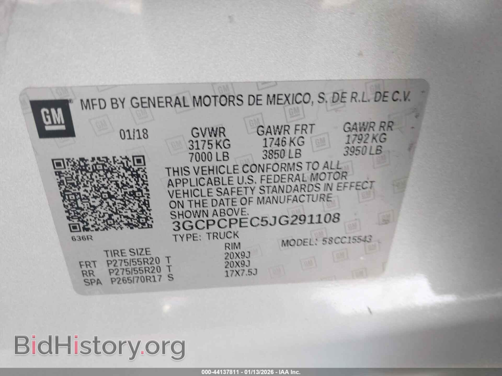2018 CHEVROLET SILVERADO 1500 - VIN: 3GCPCPEC5JG291108 - Фото 9