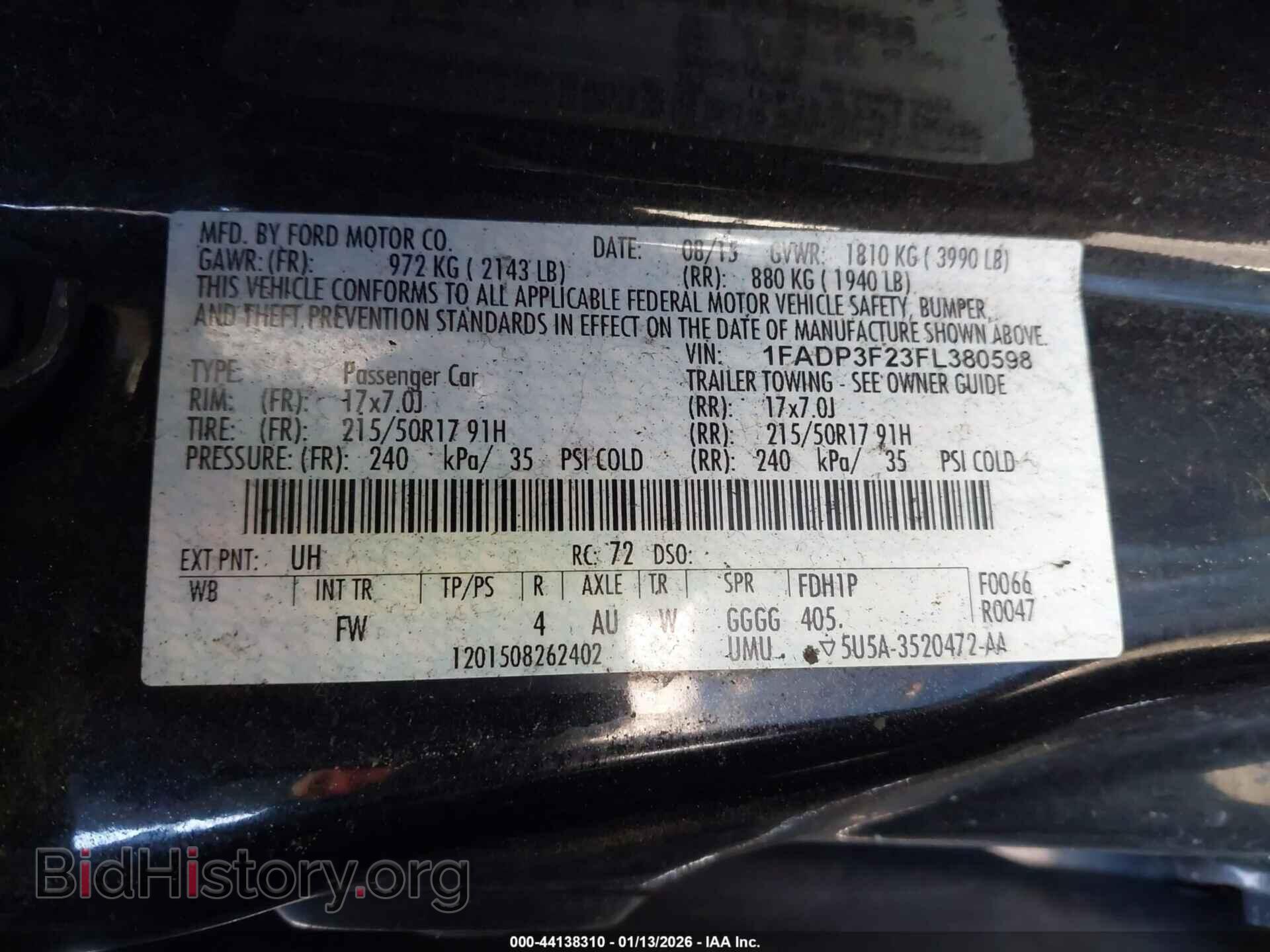 2015 FORD FOCUS - VIN: 1FADP3F23FL380598 - Photo 9