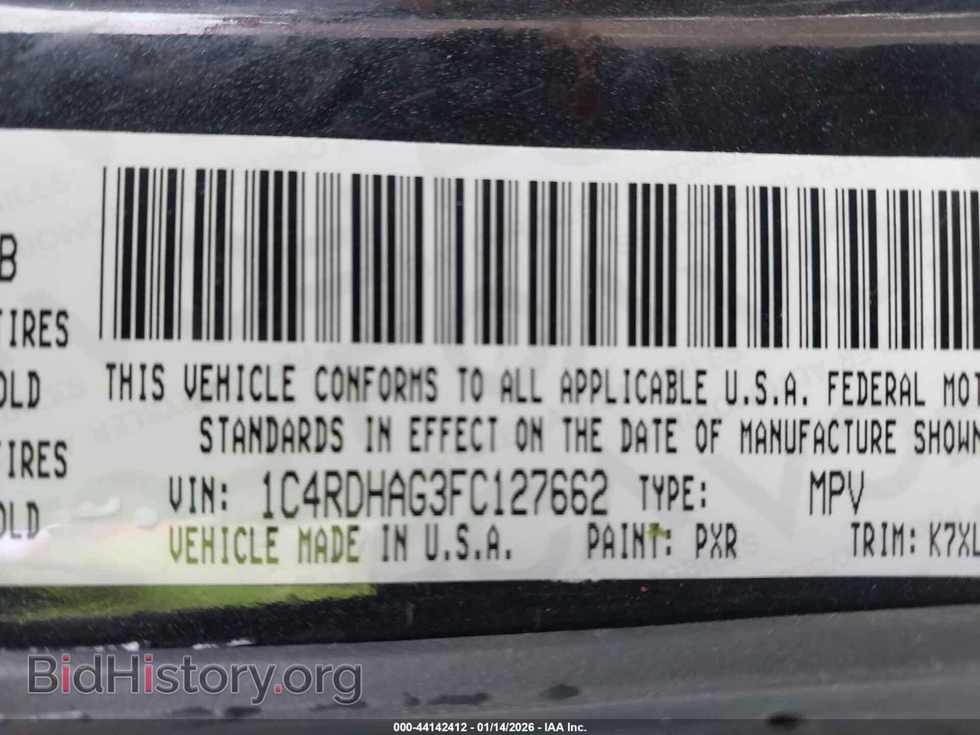 2015 DODGE DURANGO - VIN: 1C4RDHAG3FC127662 - Фото 9