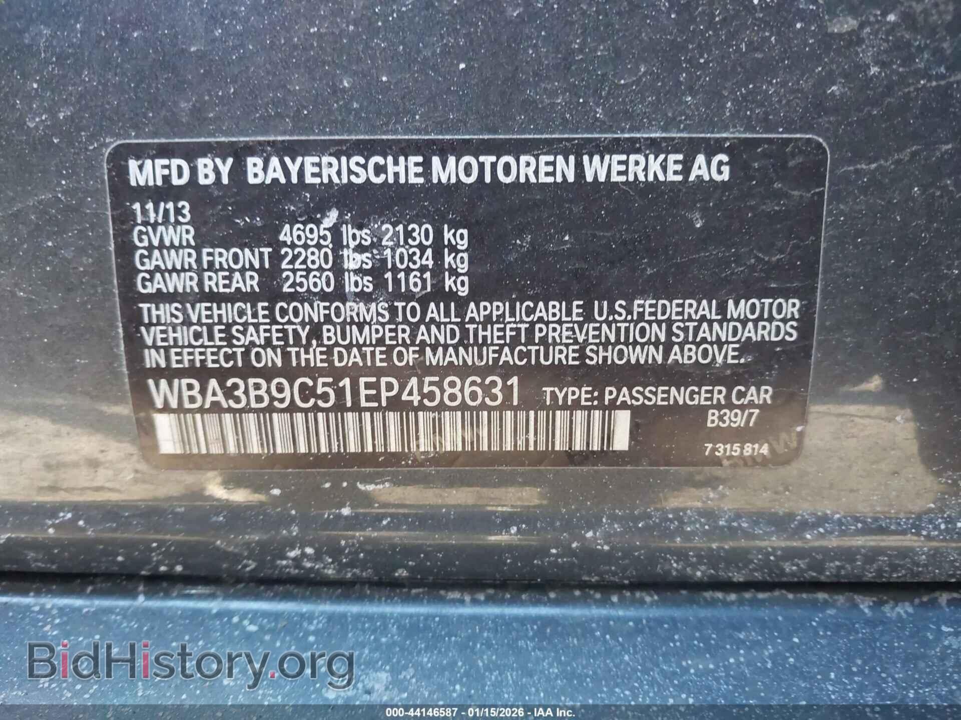 2014 BMW 335I - VIN: WBA3B9C51EP458631 - Фото 9