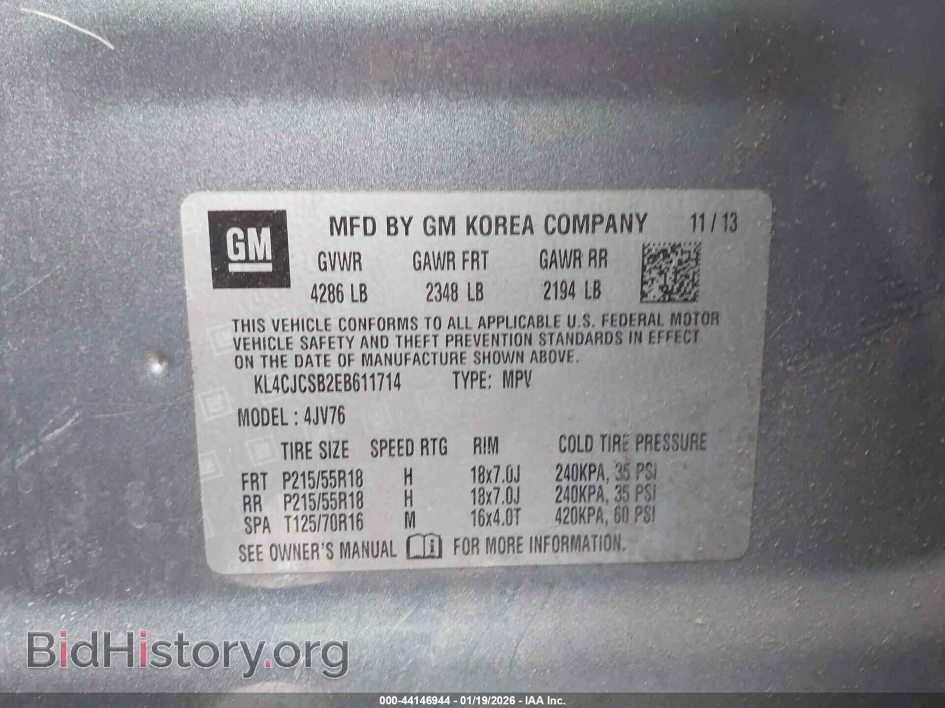 2014 BUICK ENCORE - VIN: KL4CJCSB2EB611714 - Photo 9