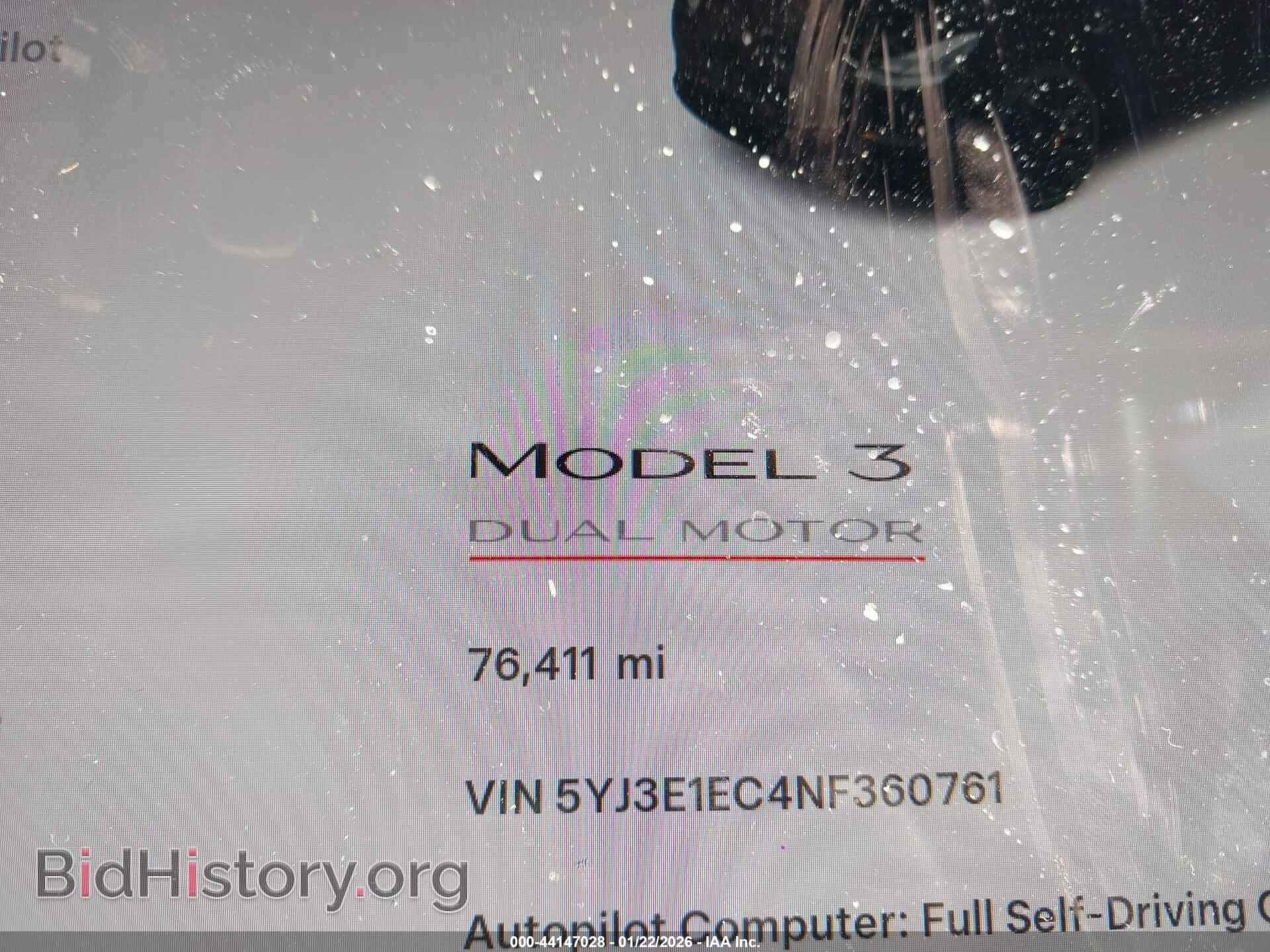2022 TESLA MODEL 3 - VIN: 5YJ3E1EC4NF360761 - Фото 15