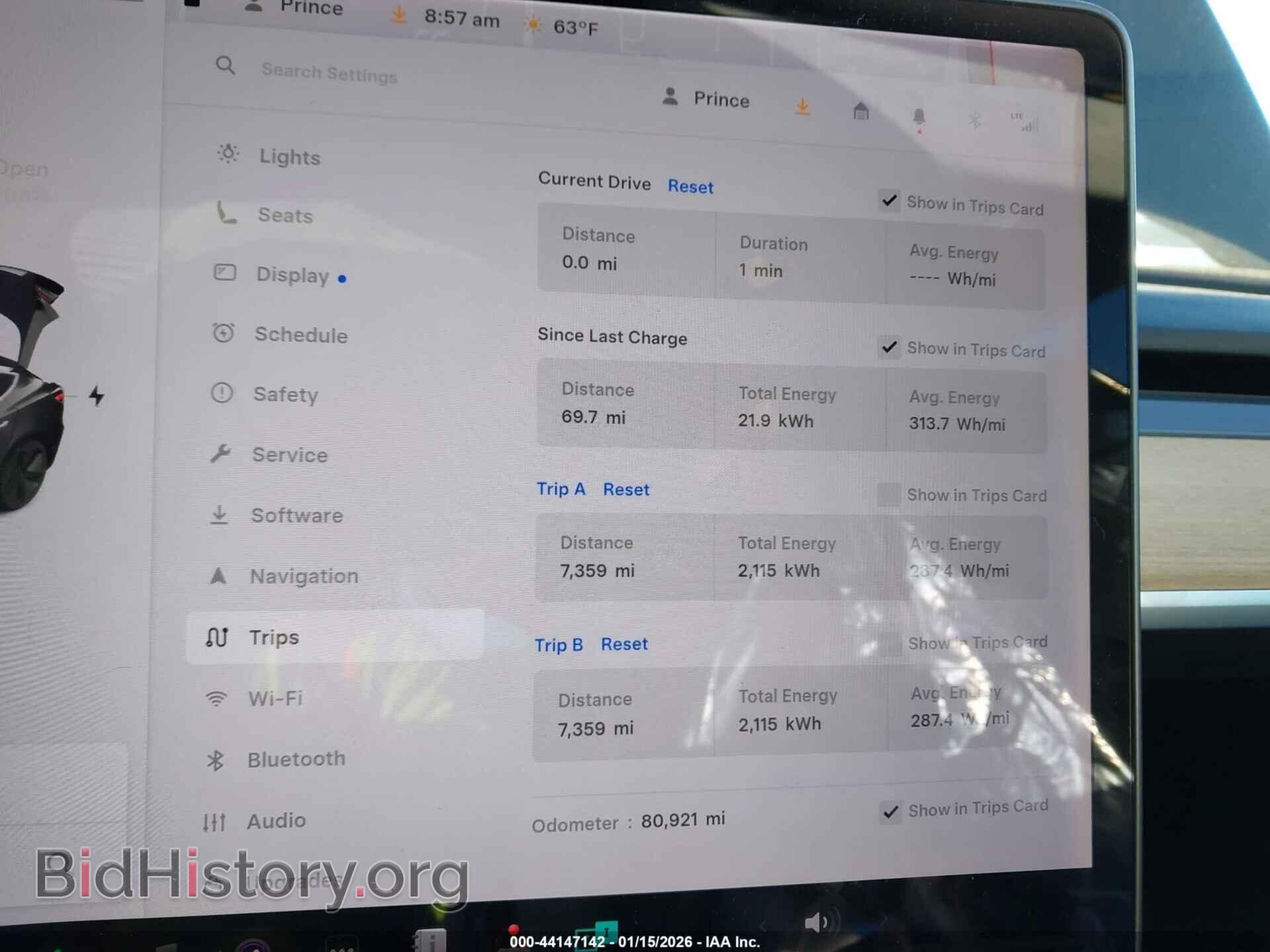 2017 TESLA MODEL 3 - VIN: 5YJ3E1EA1HF002181 - Фото 7