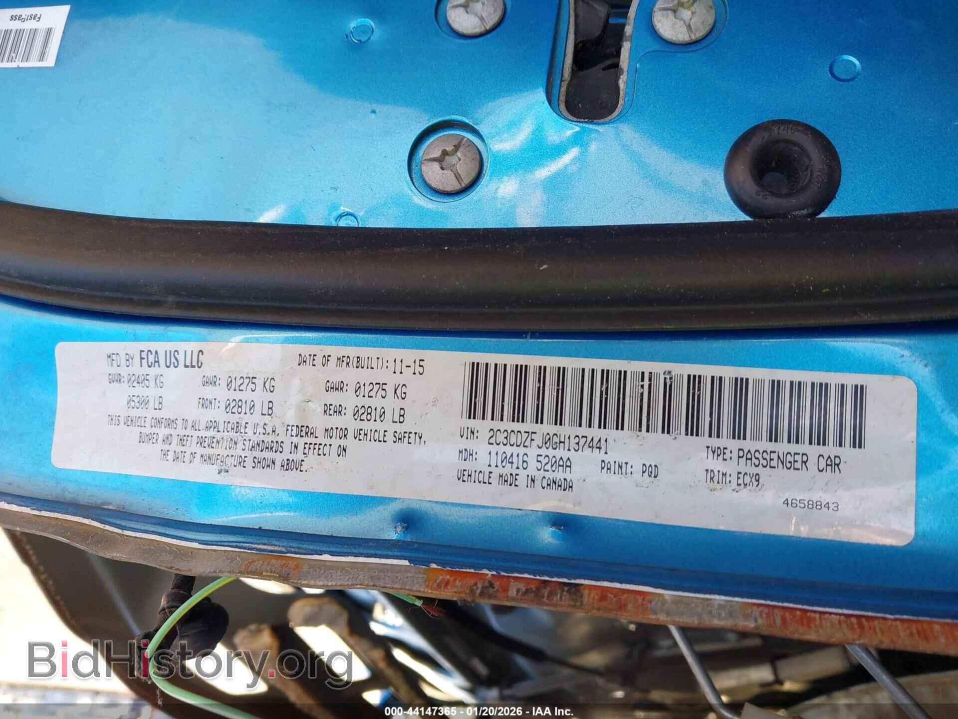 2016 DODGE CHALLENGER - VIN: 2C3CDZFJ0GH137441 - Фото 9