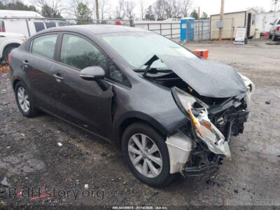 2013 Kia RIO EX, gray — VIN KNADN4A30D6310541, IAAI